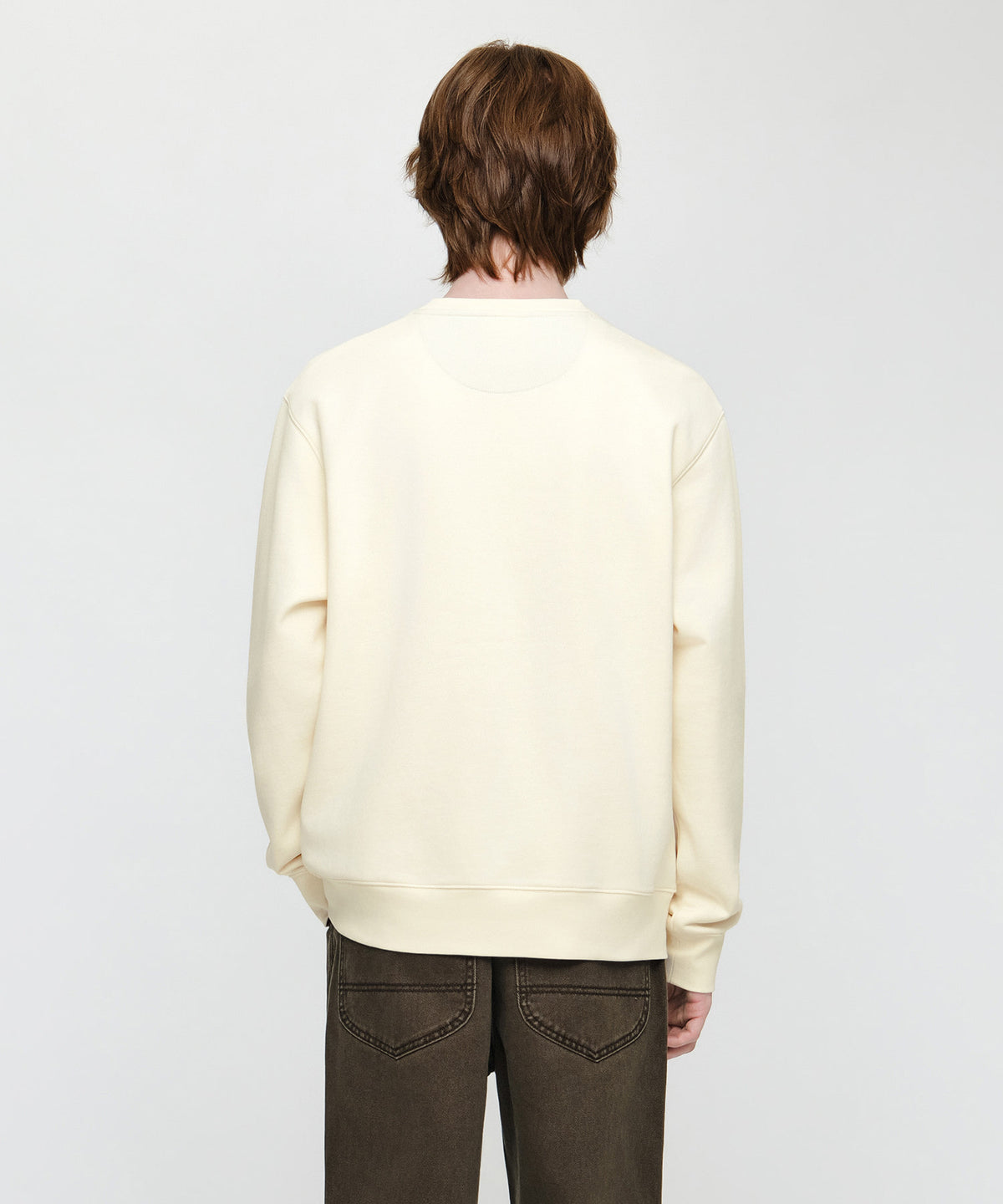 [REGEN] CLASSIC LOGO CHECK APPLIQUE SWEATSHIRT