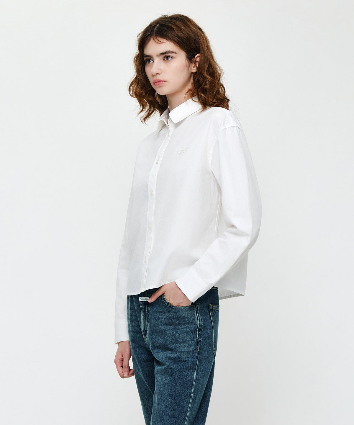 W MICRO CLASSIC LOGO COTTON SHIRT