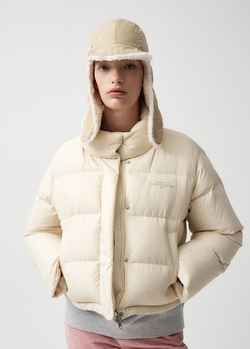 人気★MARITHE★W BASIC DUCK DOWN CROP PUFFER W BASIC DUCK DOWN CROP PUFFER