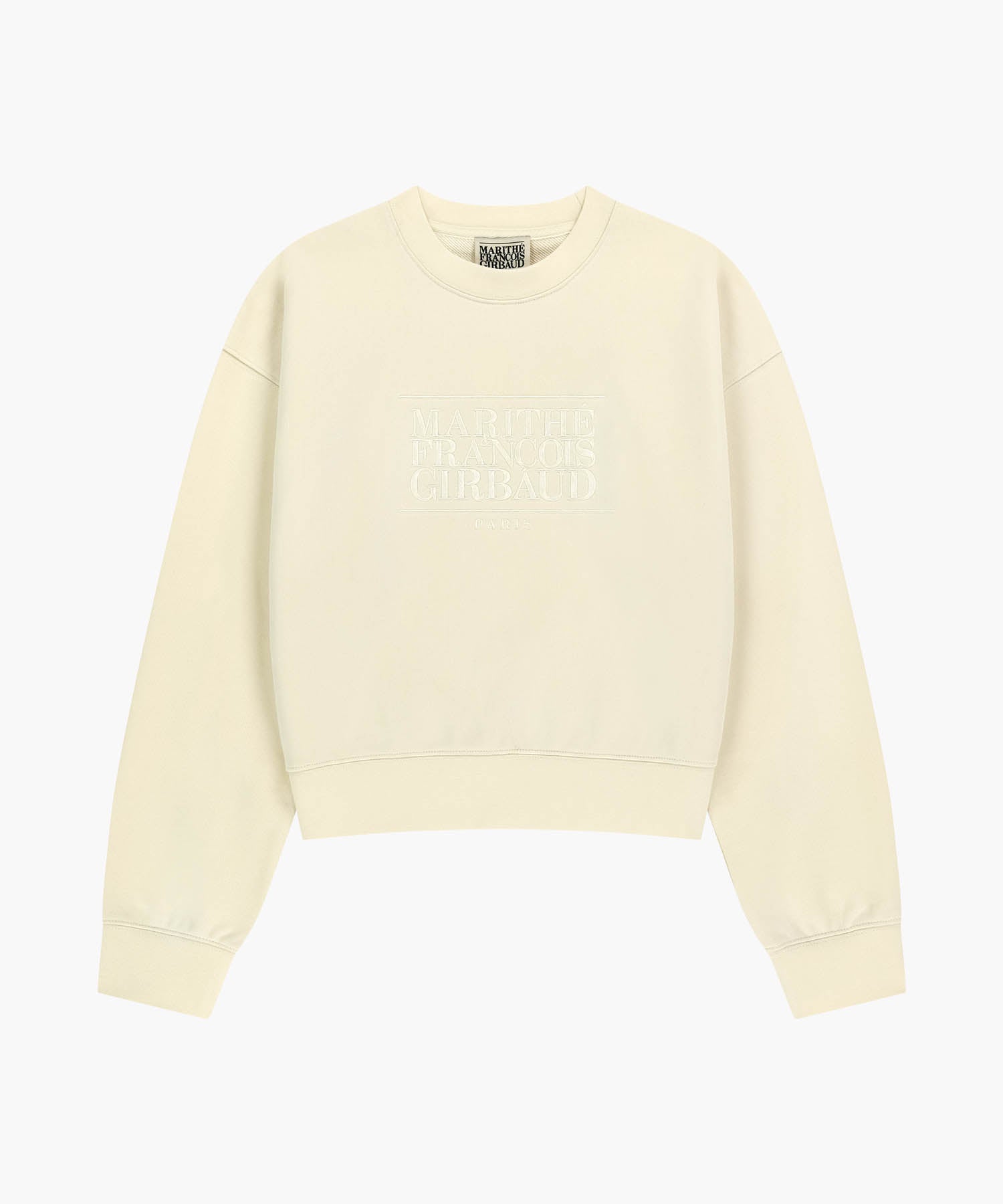 W CLASSIC LOGO CROP SWEATSHIRT