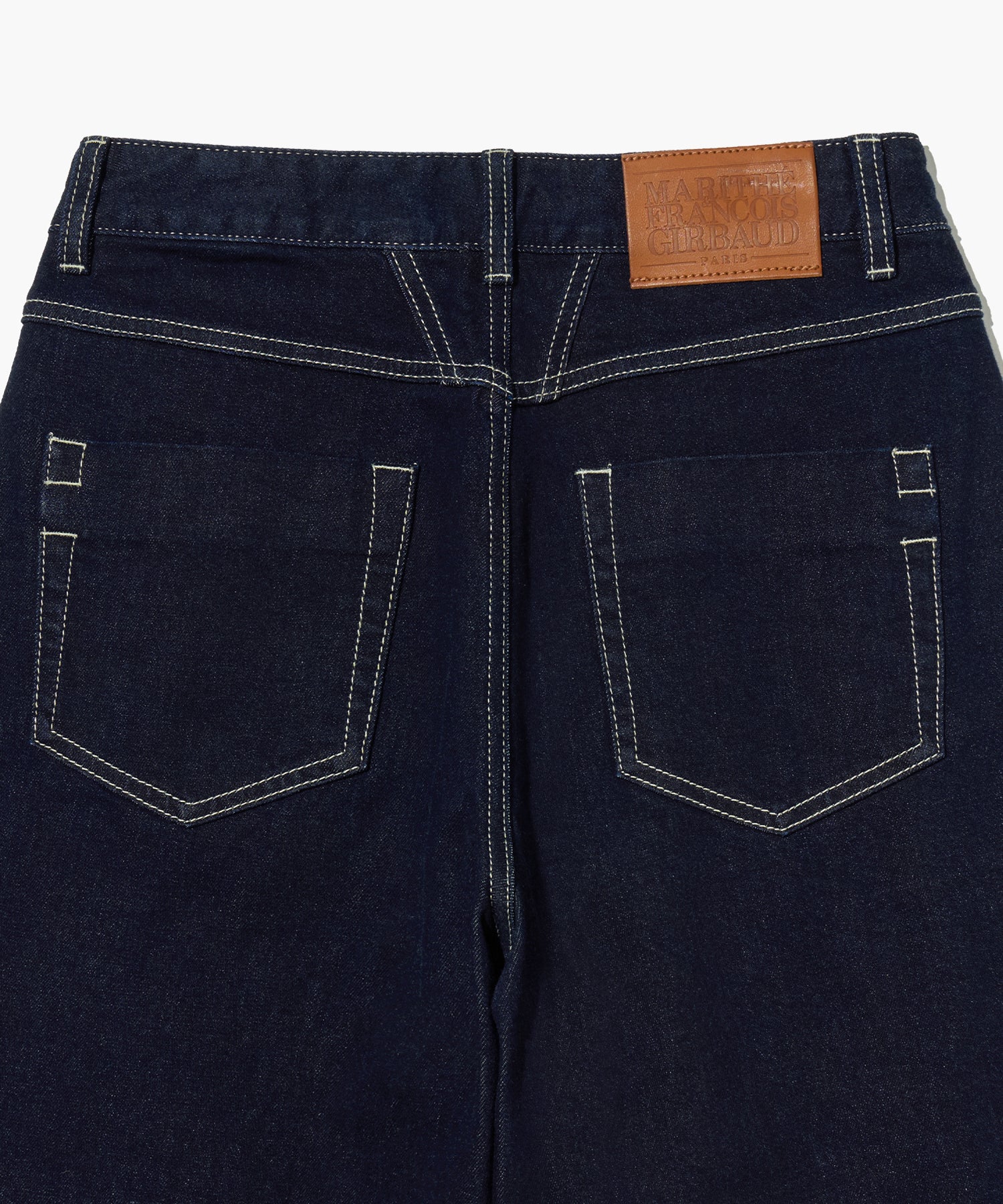 W MID-WAIST FLARED DENIM PANTS