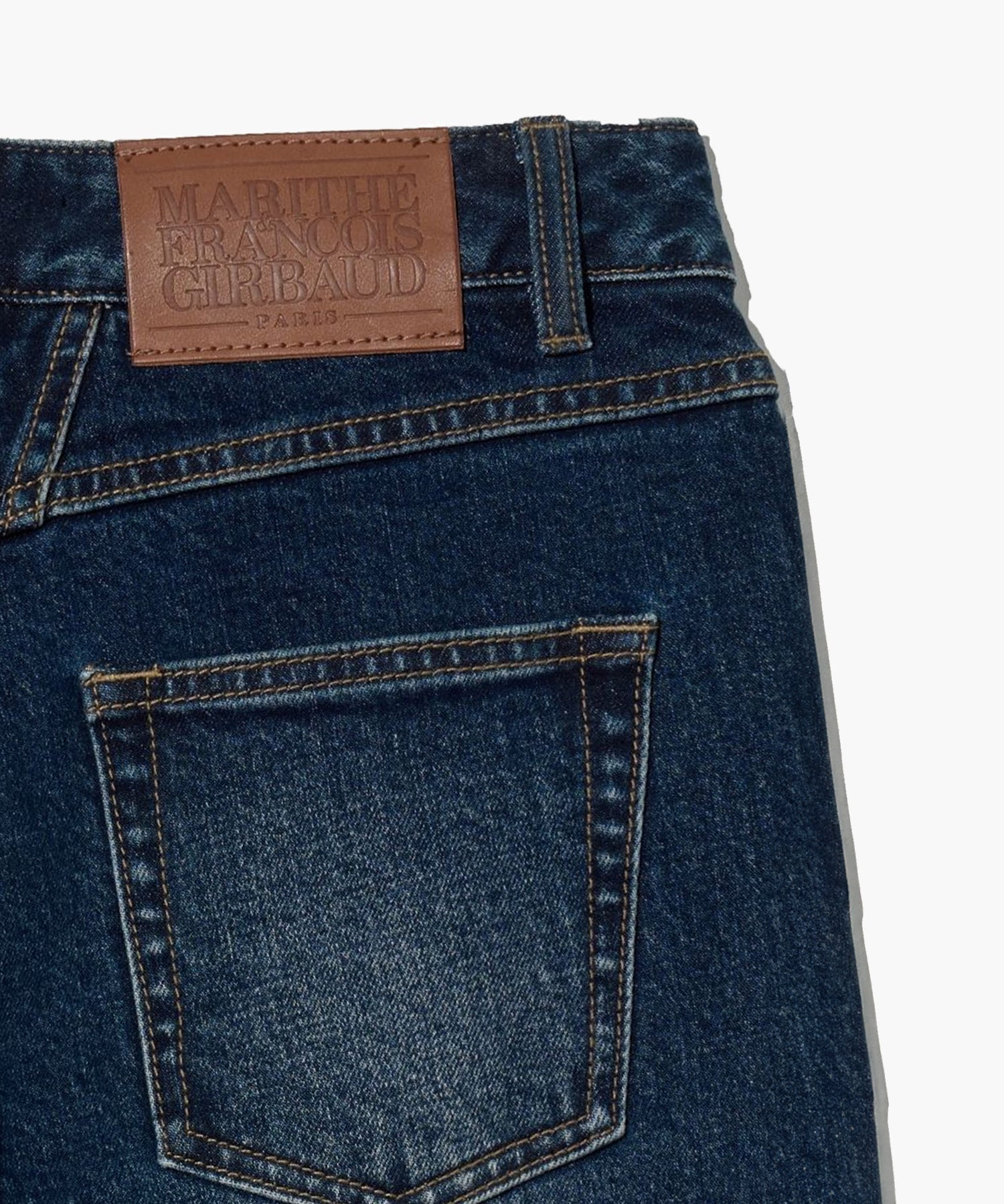 W MID-WAIST FLARED DENIM PANTS