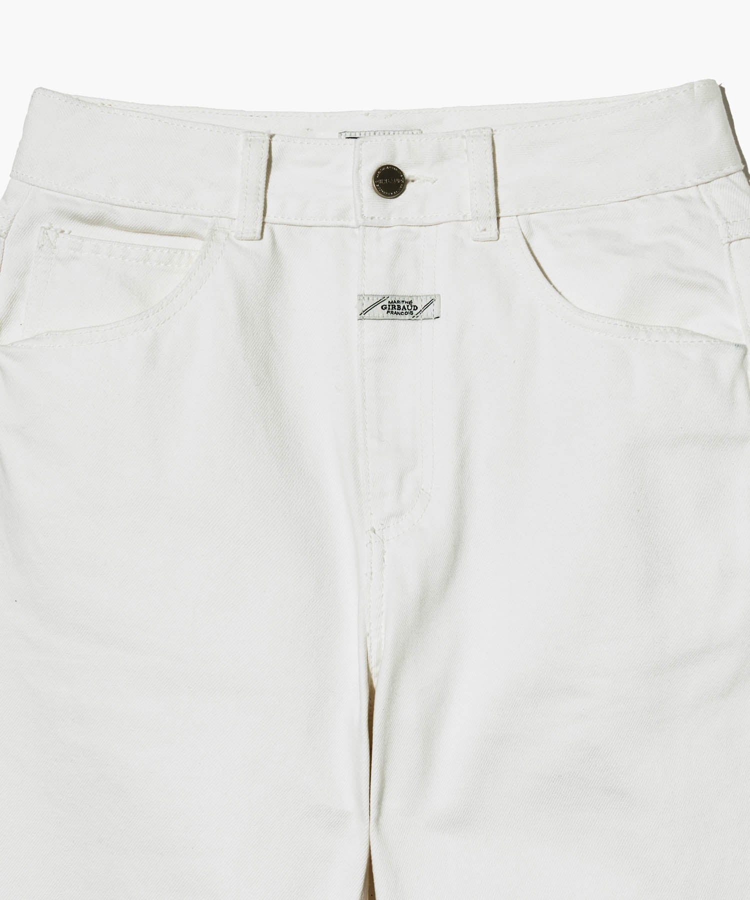 W SLIM STRAIGHT DENIM PANTS