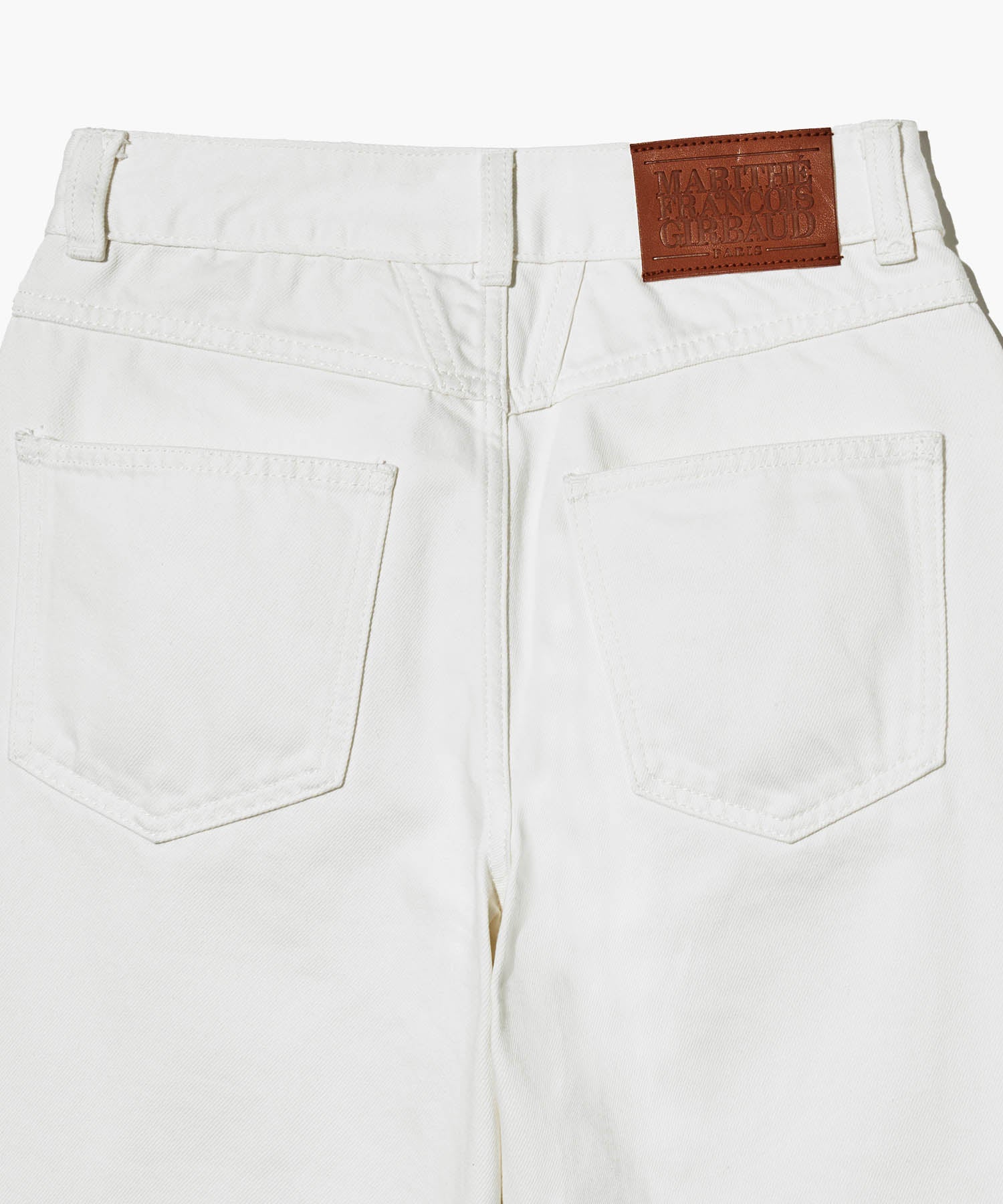 W SLIM STRAIGHT DENIM PANTS