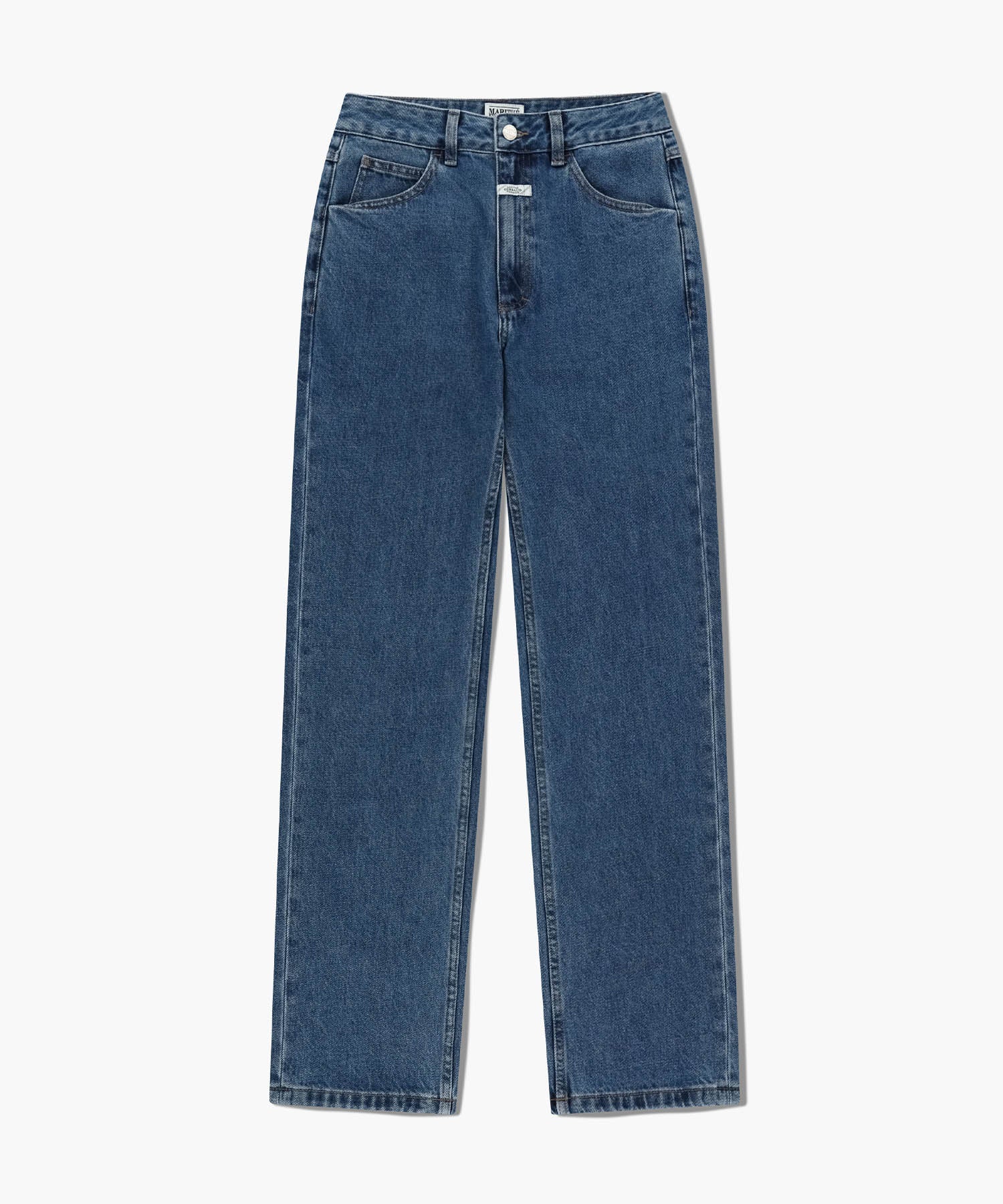 W SLIM STRAIGHT DENIM PANTS