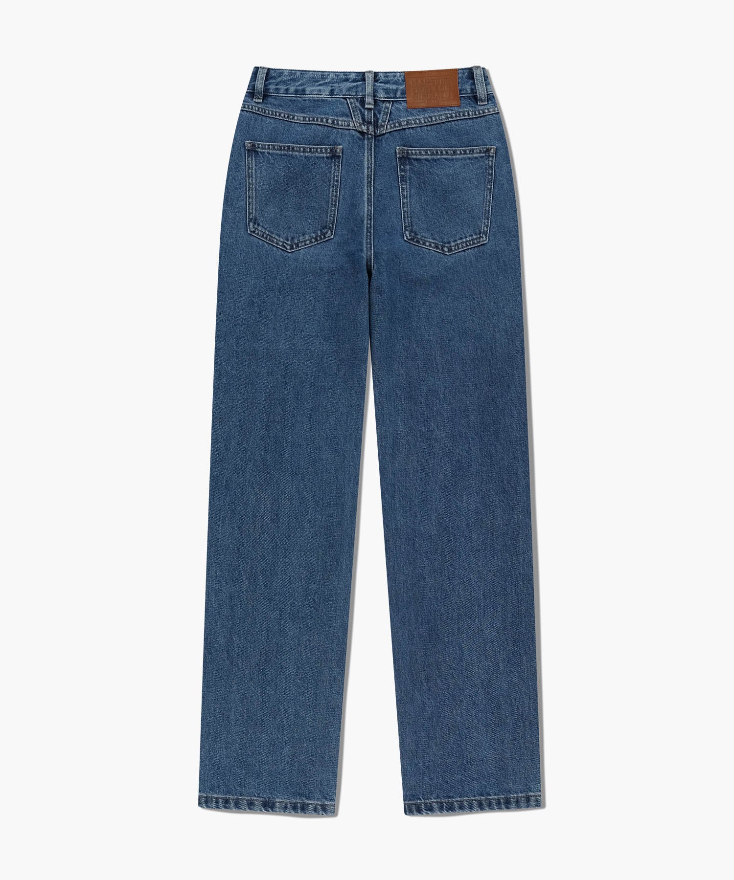 W SLIM STRAIGHT DENIM PANTS