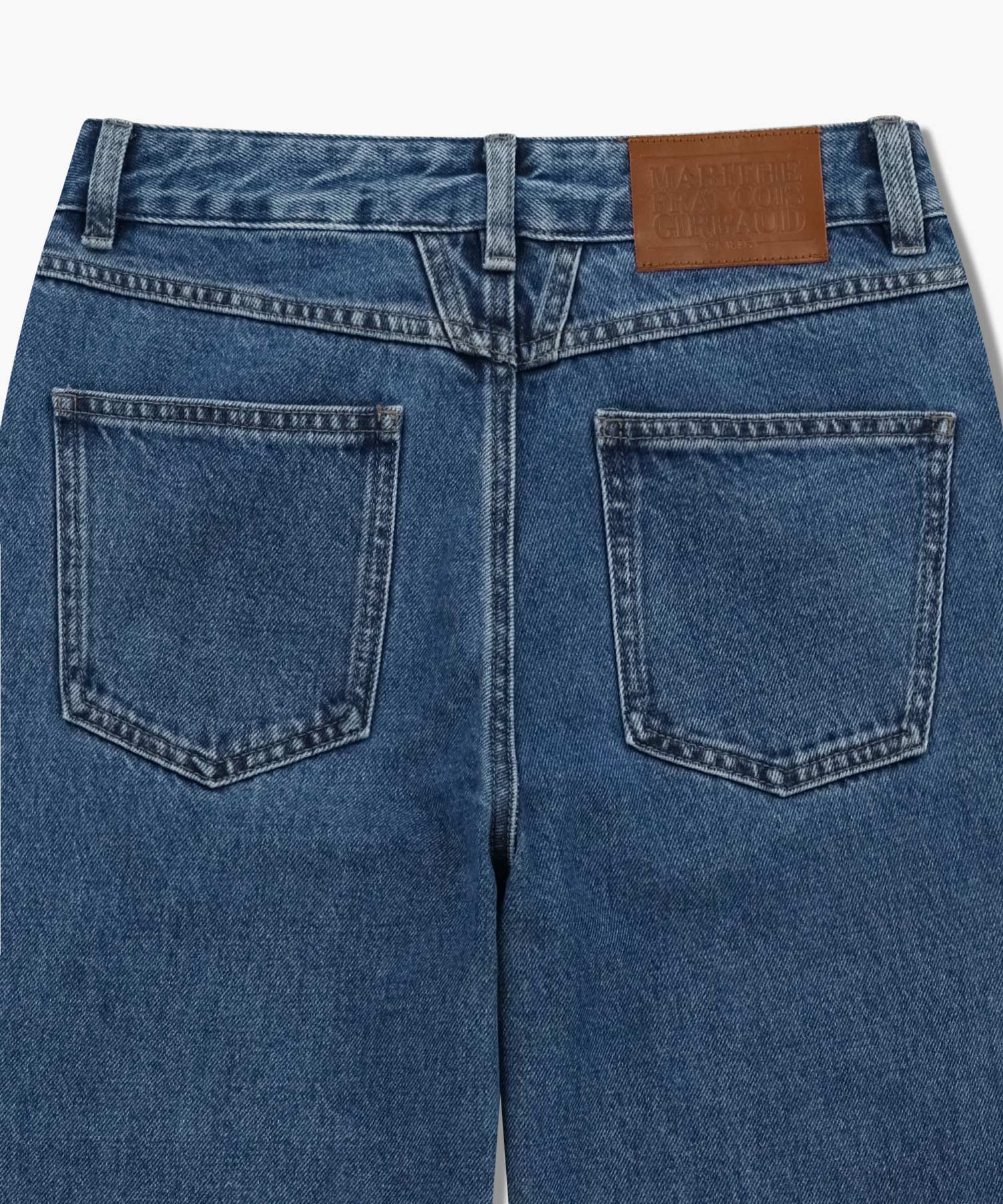W SLIM STRAIGHT DENIM PANTS