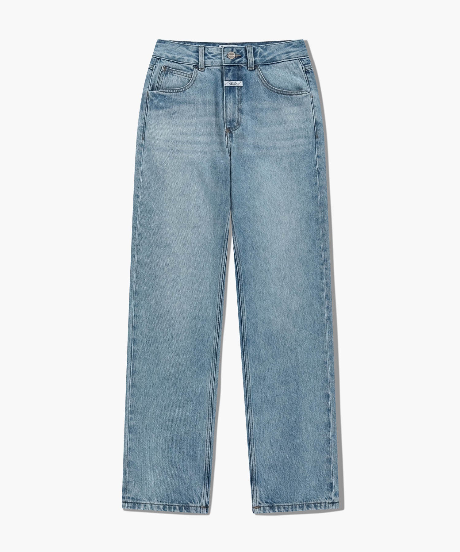 W SLIM STRAIGHT DENIM PANTS