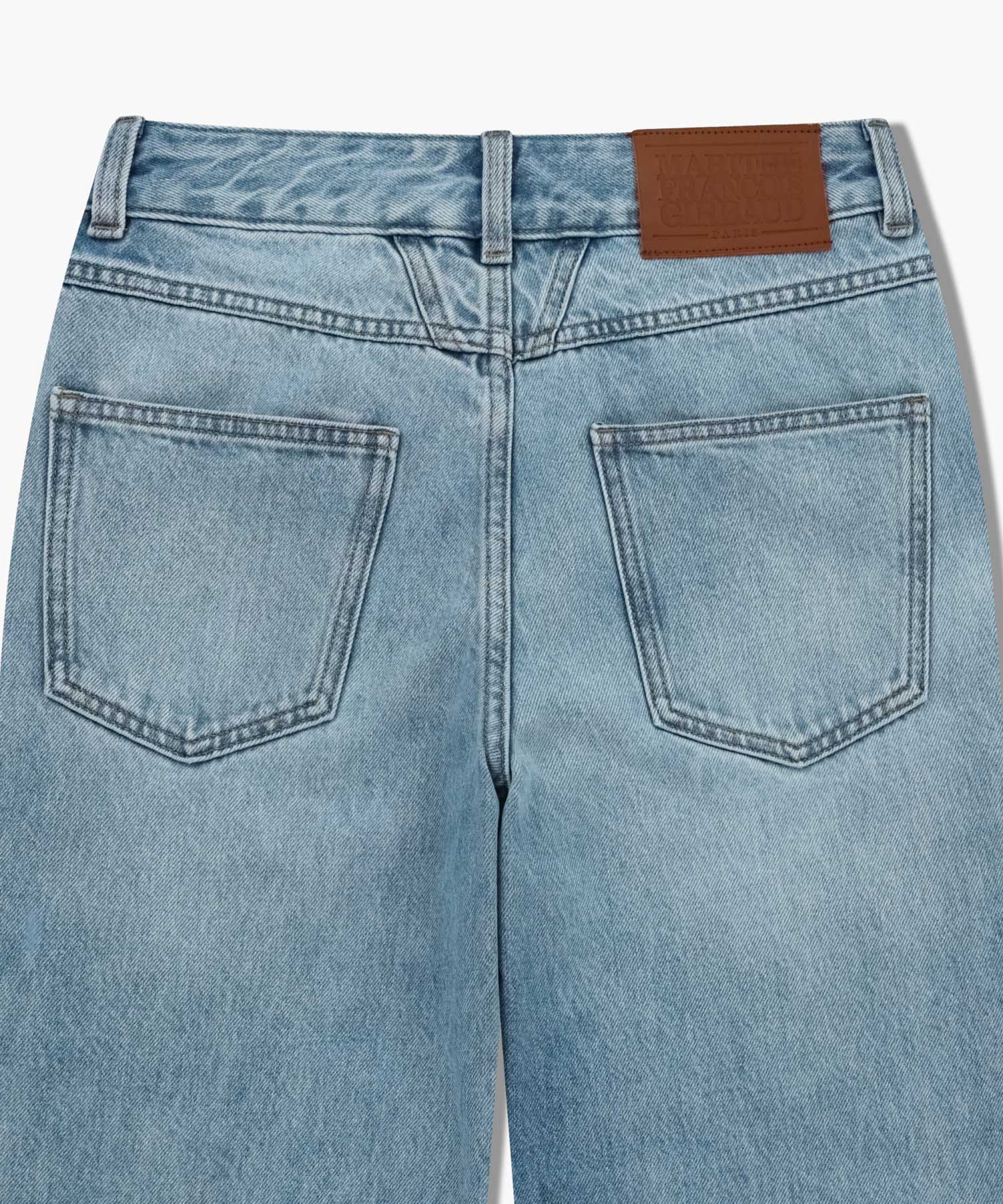 W SLIM STRAIGHT DENIM PANTS
