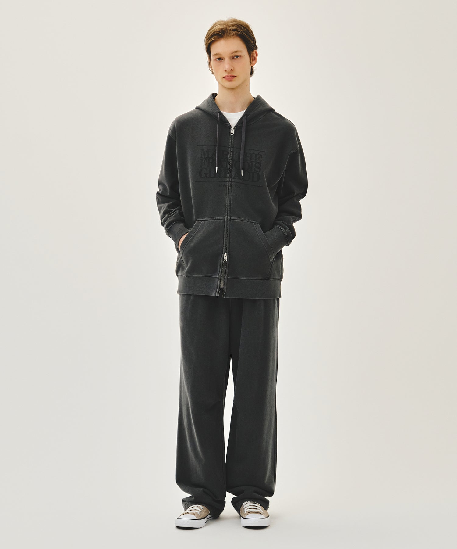 CLASSIC LOGO DYEING HOODIE ZIPUP
