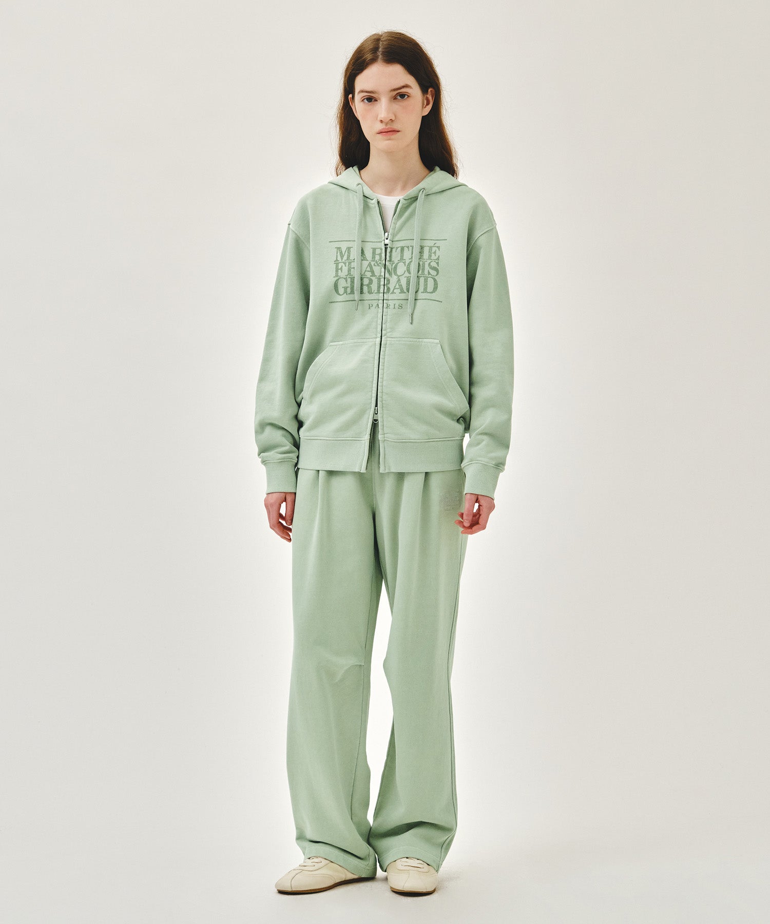 CLASSIC LOGO DYEING HOODIE ZIPUP