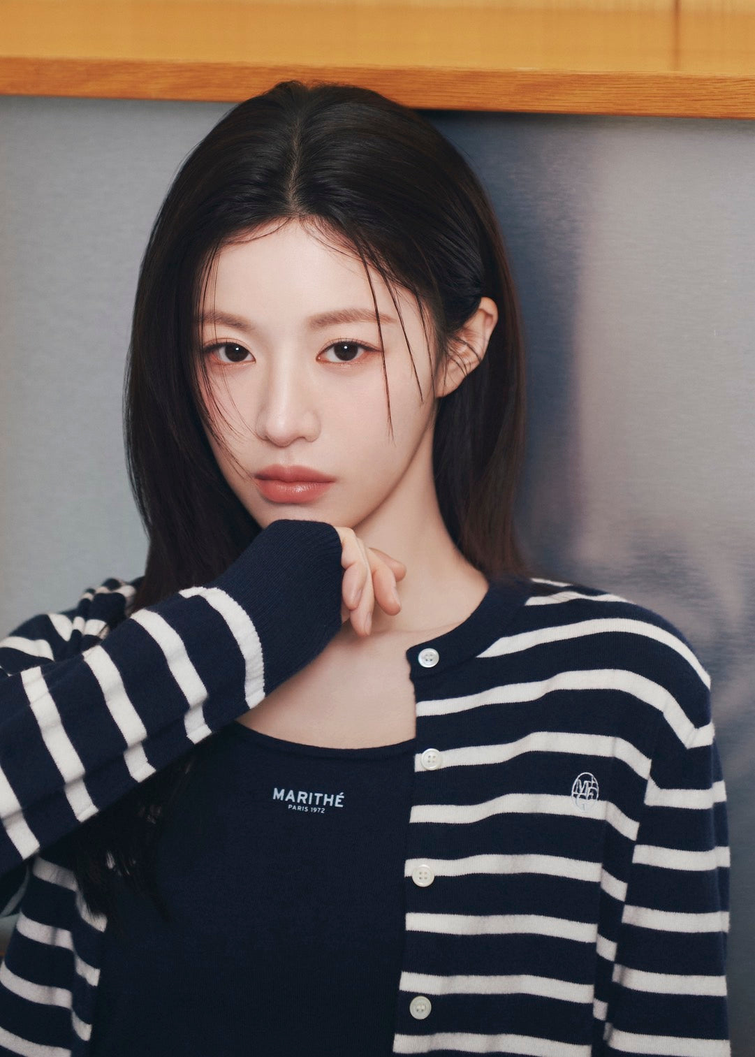 W BASIC KNIT CARDIGAN SETUP