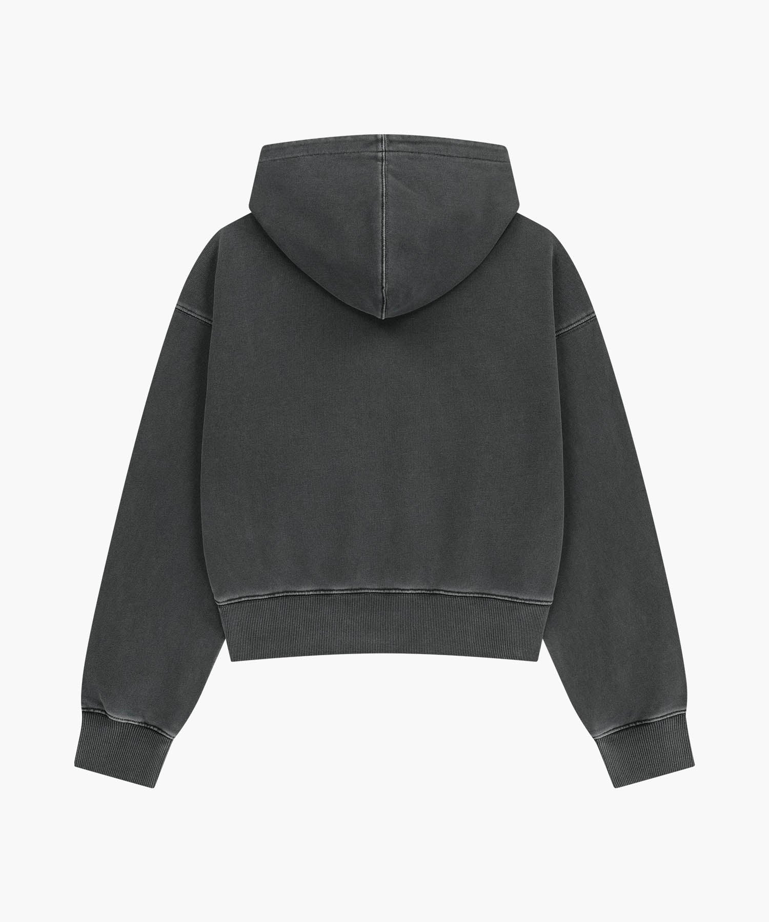 W SHADOW CLASSIC LOGO DYEING CROP HOODIE