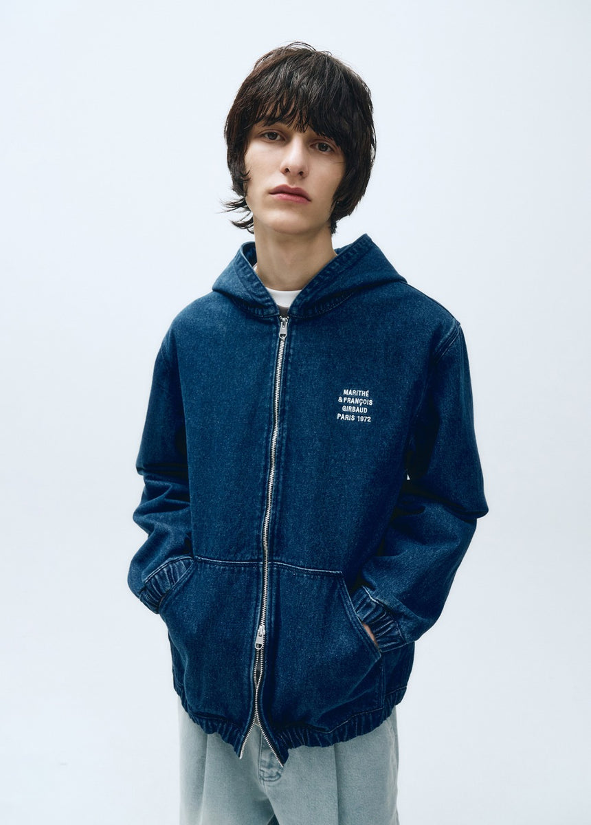 M DENIM HOODIE JACKET