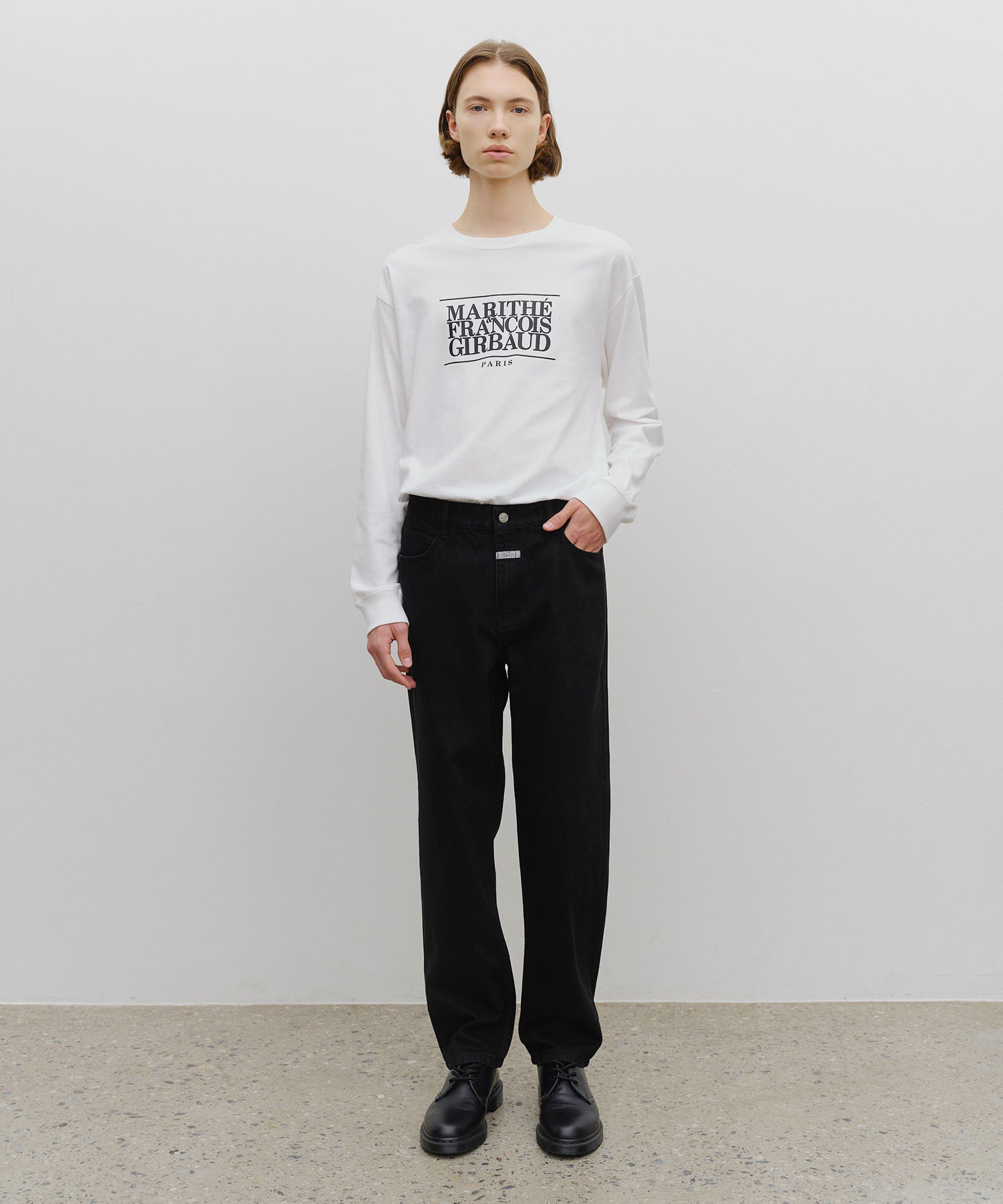 M SLIM STRAIGHT DENIM PANTS