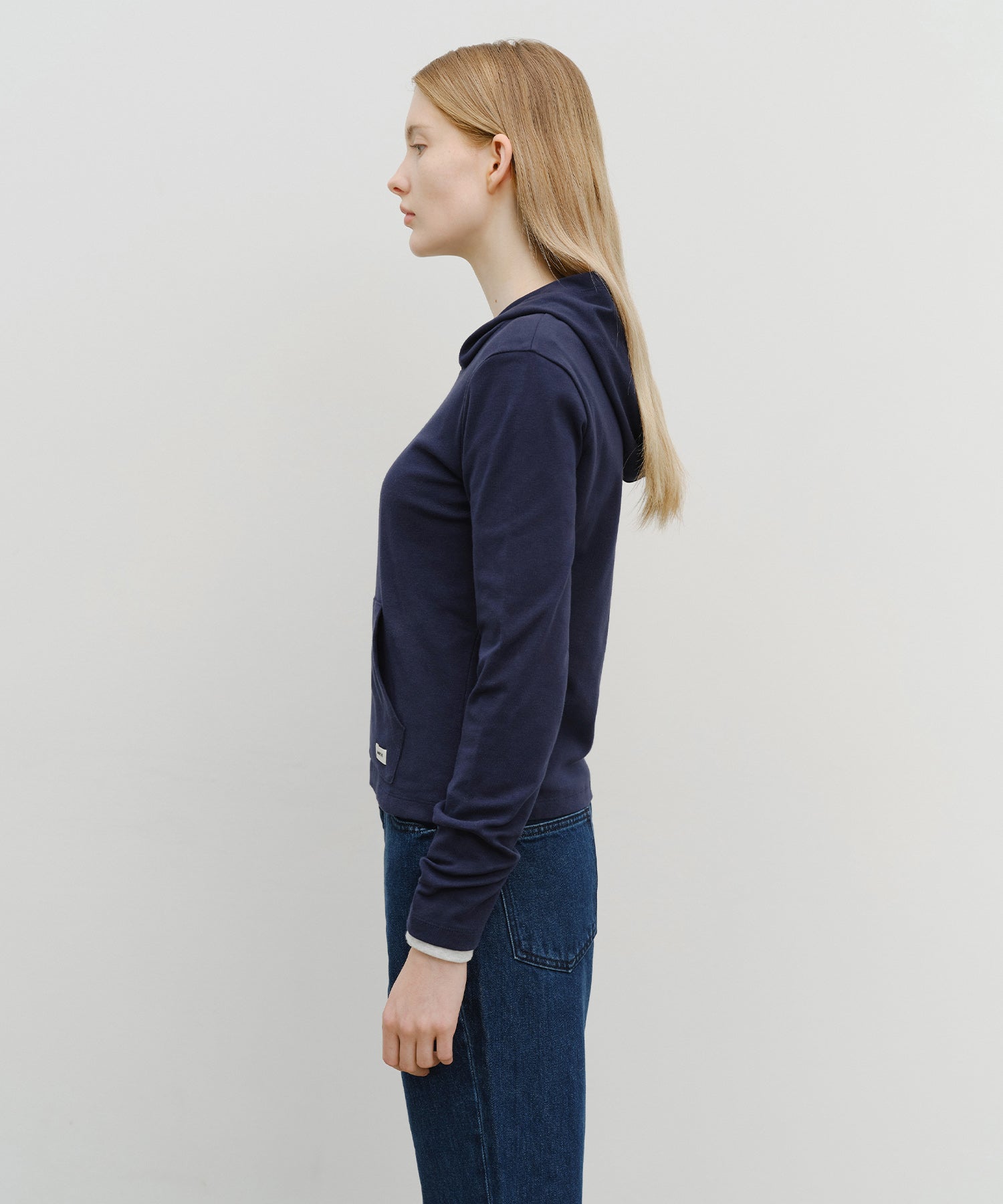 W BASIC HOODIE LONG SLEEVE