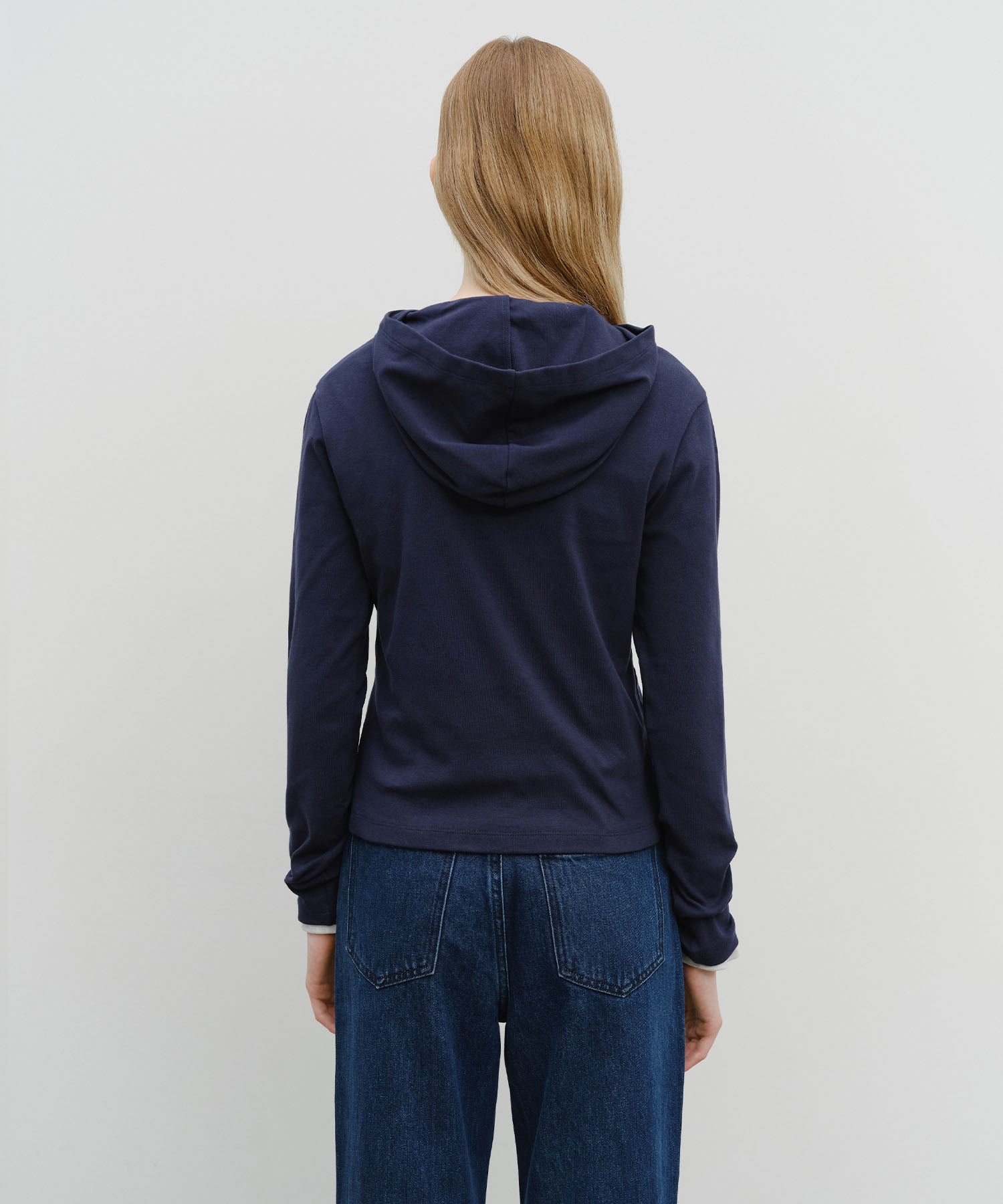 W BASIC HOODIE LONG SLEEVE