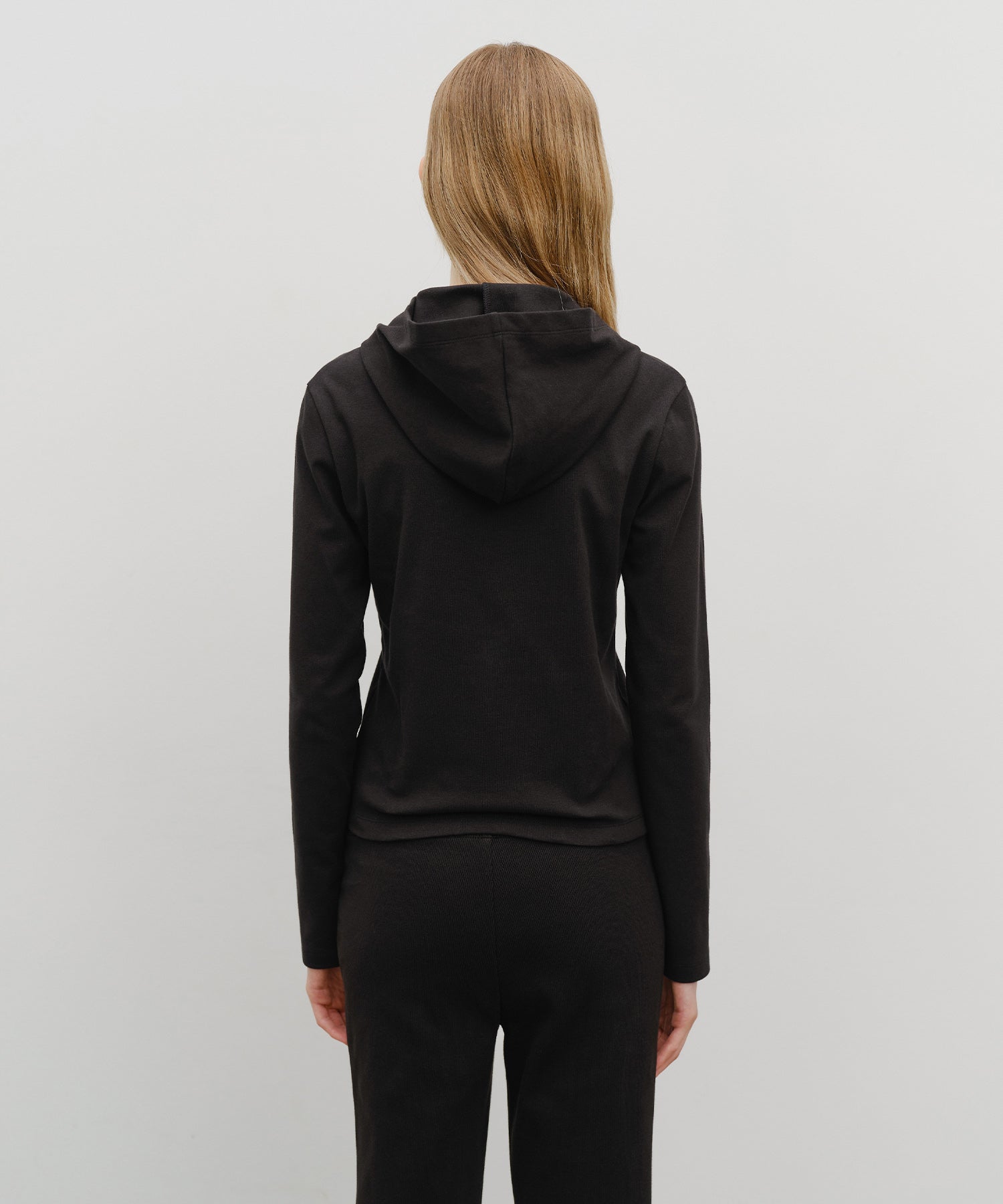 W BASIC HOODIE LONG SLEEVE