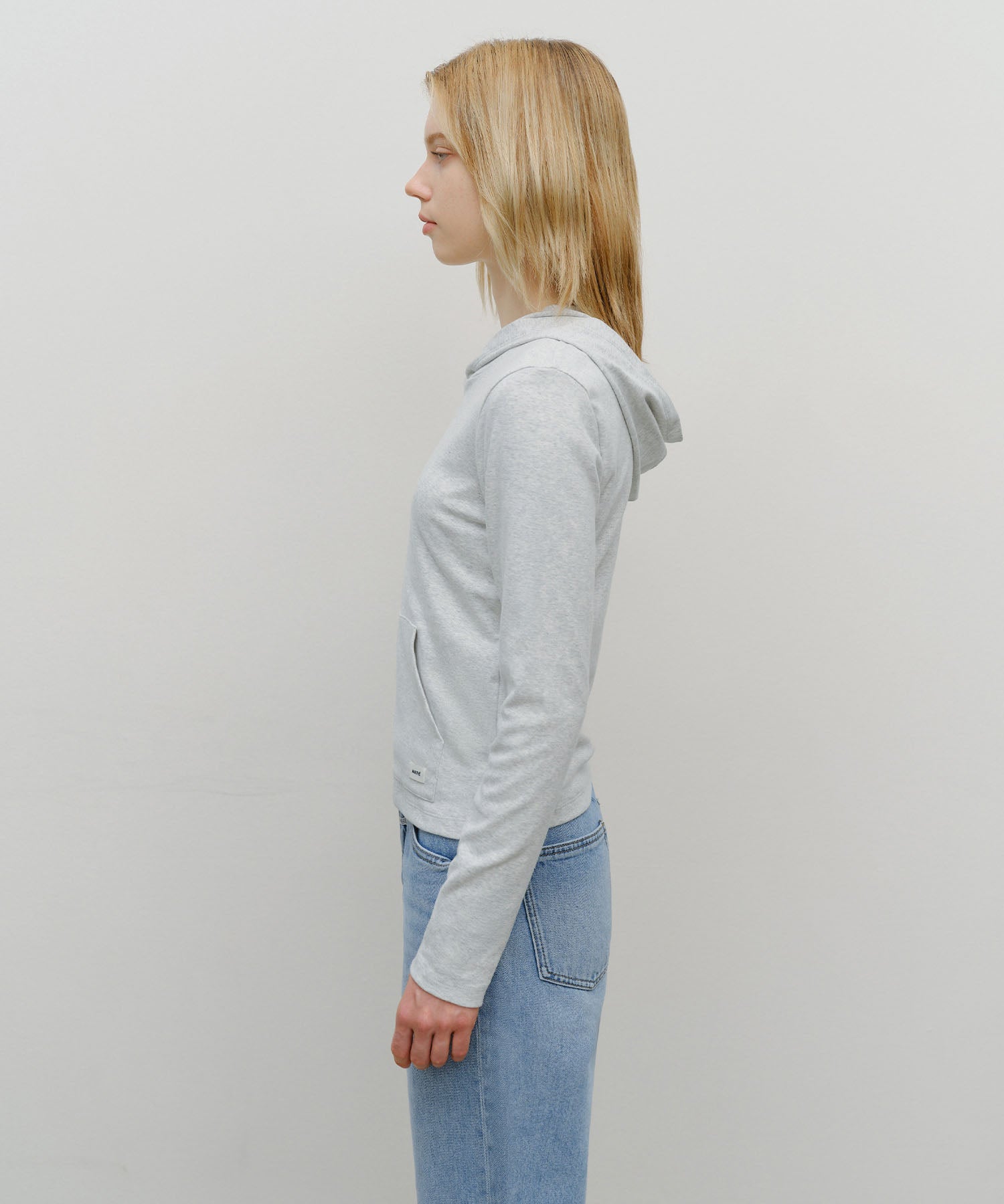 W BASIC HOODIE LONG SLEEVE