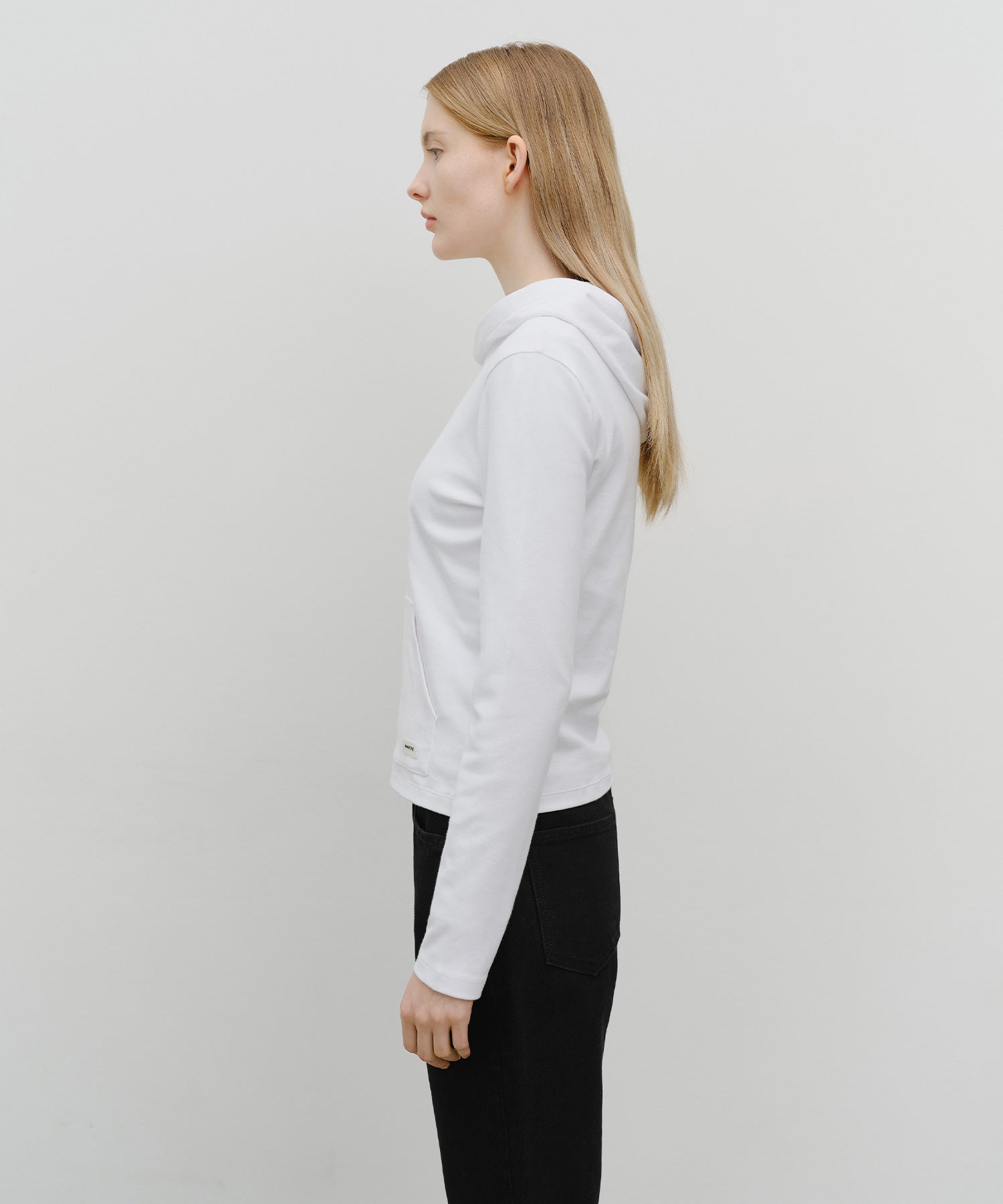 W BASIC HOODIE LONG SLEEVE