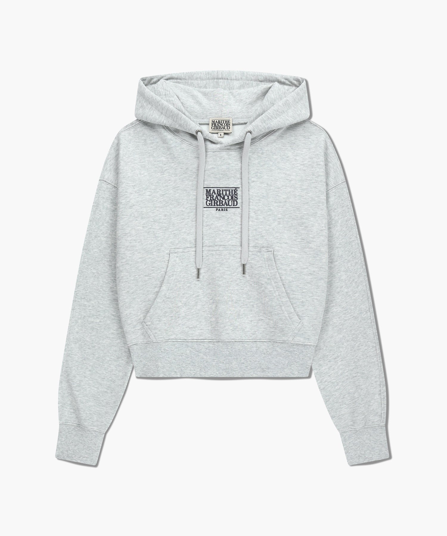 W SMALL CLASSIC LOGO CROP HOODIE