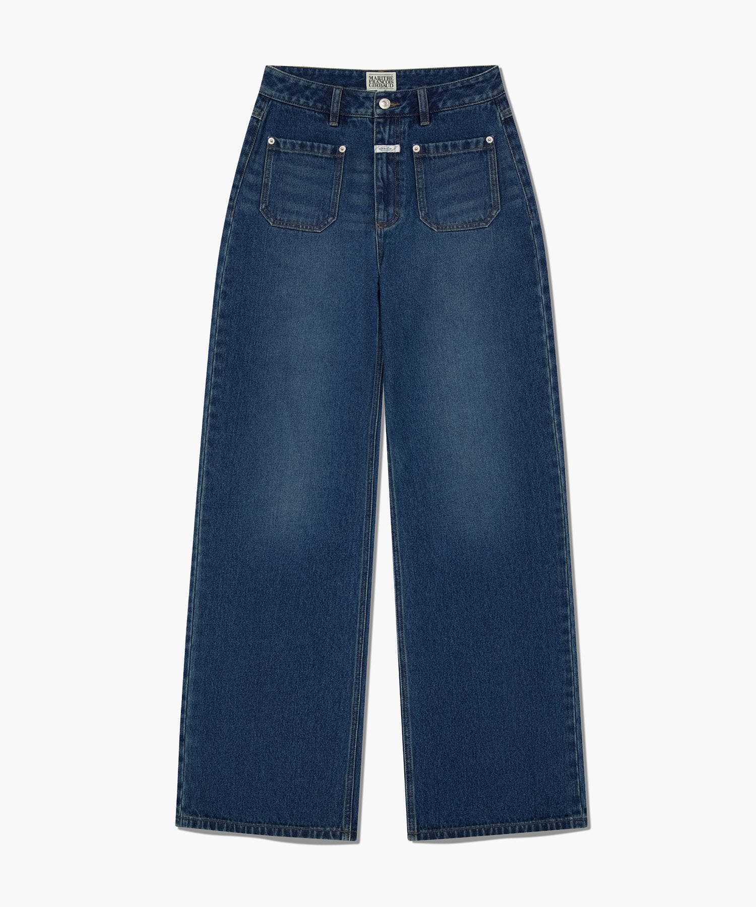 W SEMI-WIDE DENIM PANTS