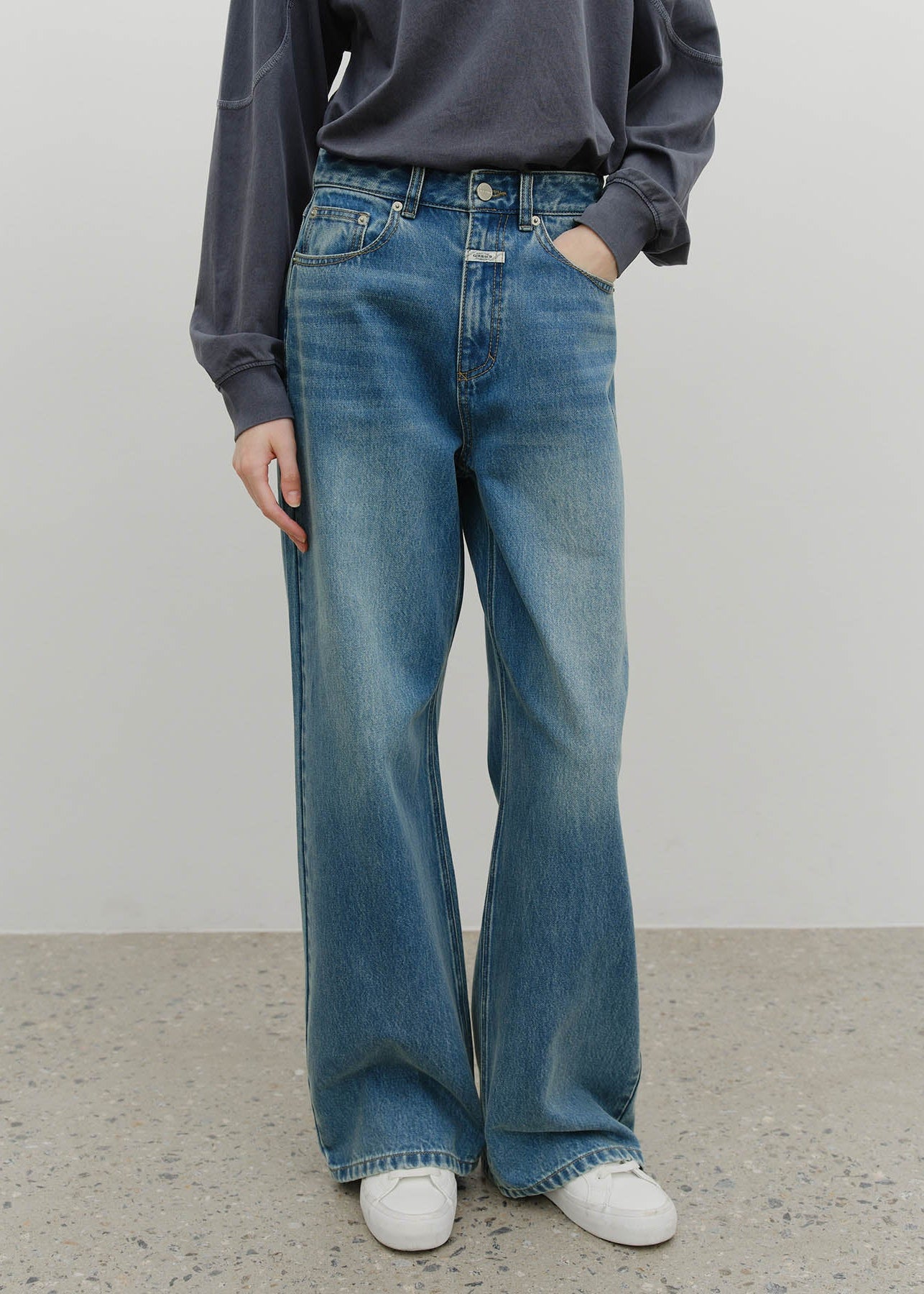 W WIDE DENIM PANTS