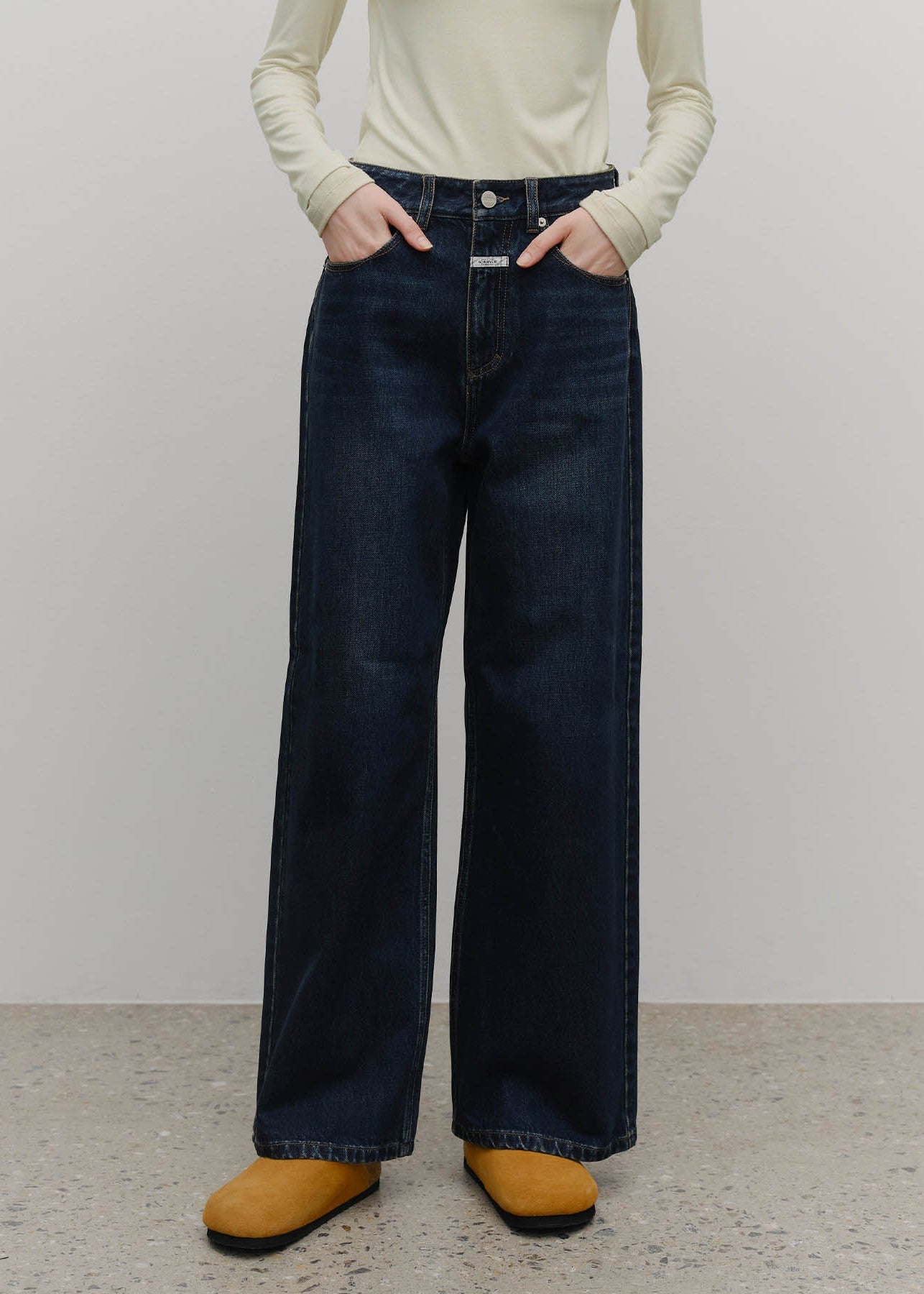 W WIDE DENIM PANTS