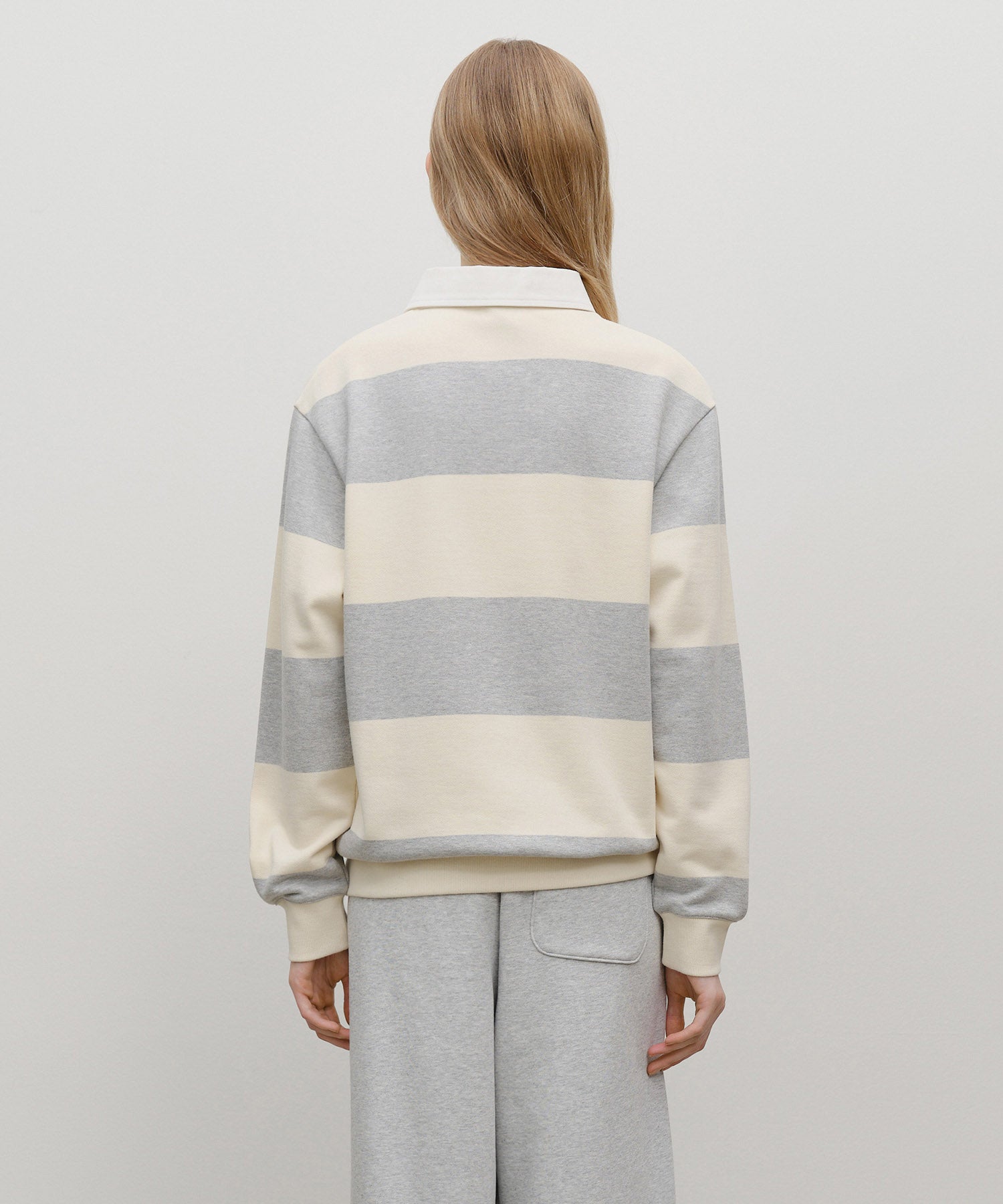 STRIPE RUGBY SWEATSHIRT