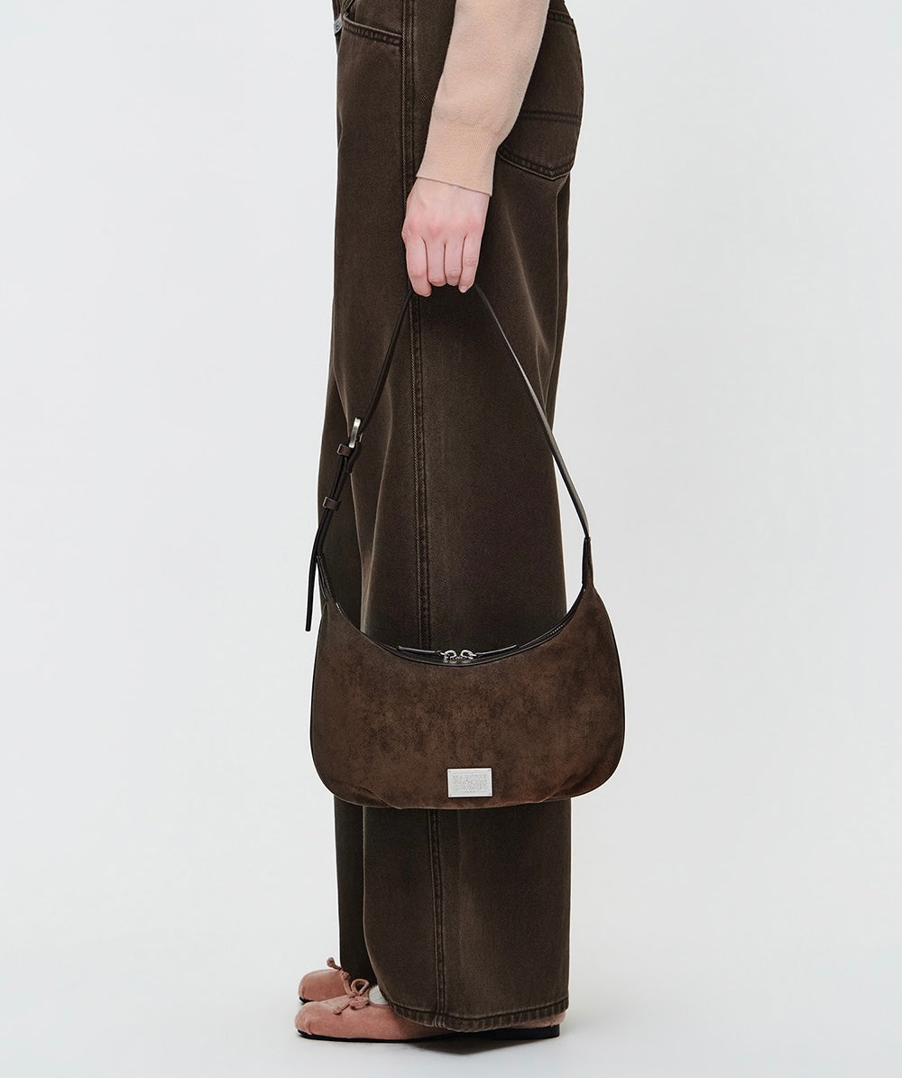 CLASSIC LOGO HALF MOON 2-WAY CROSS BAG