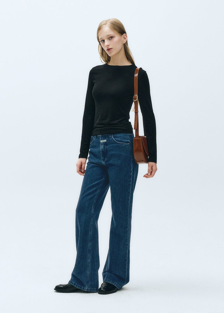 ☆送料・関税込☆MARITHE★W SLIM BOOT-CUT DENIM PANTS★ W SLIM BOOT-CUT DENIM PANTS