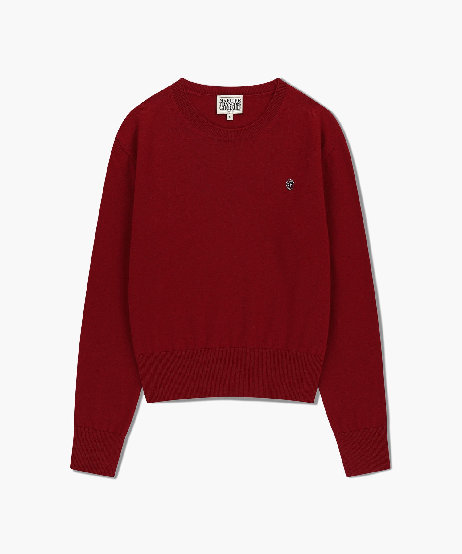 W BASIC CROP KNIT PULLOVER