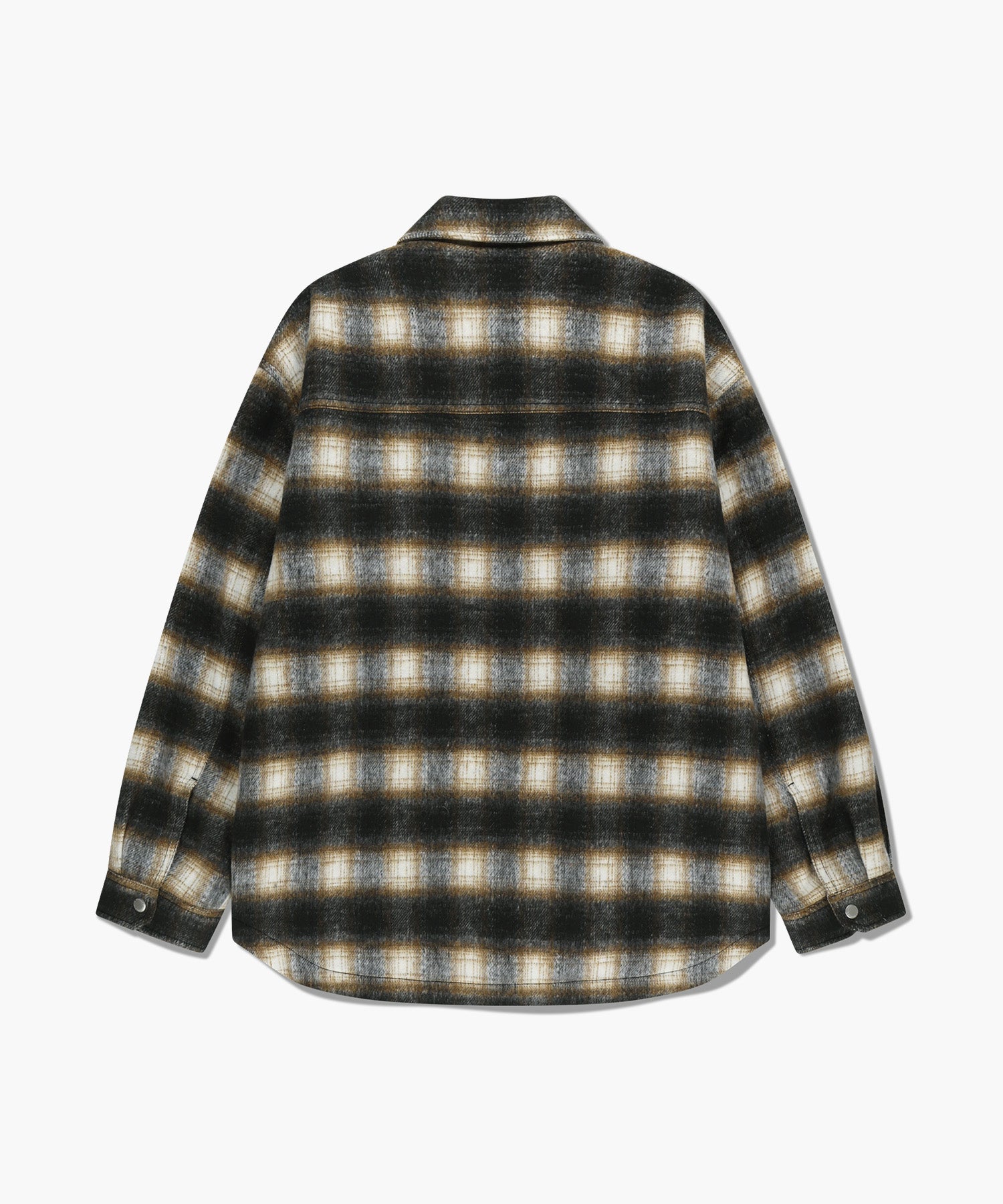 CLASSIC LOGO OVERSIZED FLANNEL CHECK SHIRT JACKET