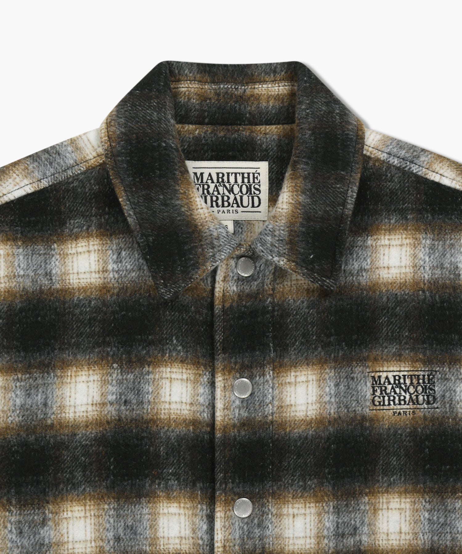 CLASSIC LOGO OVERSIZED FLANNEL CHECK SHIRT JACKET