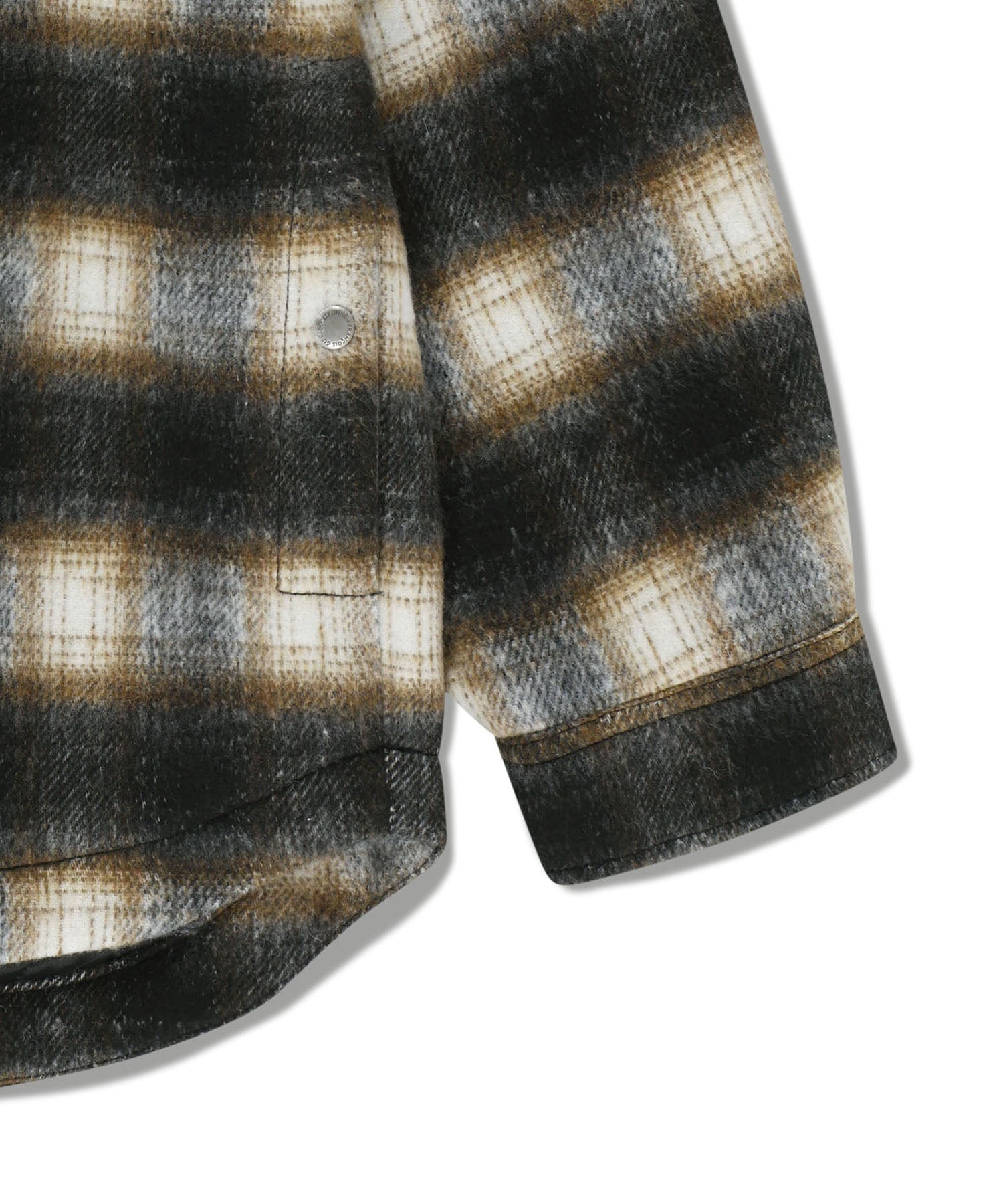 CLASSIC LOGO OVERSIZED FLANNEL CHECK SHIRT JACKET