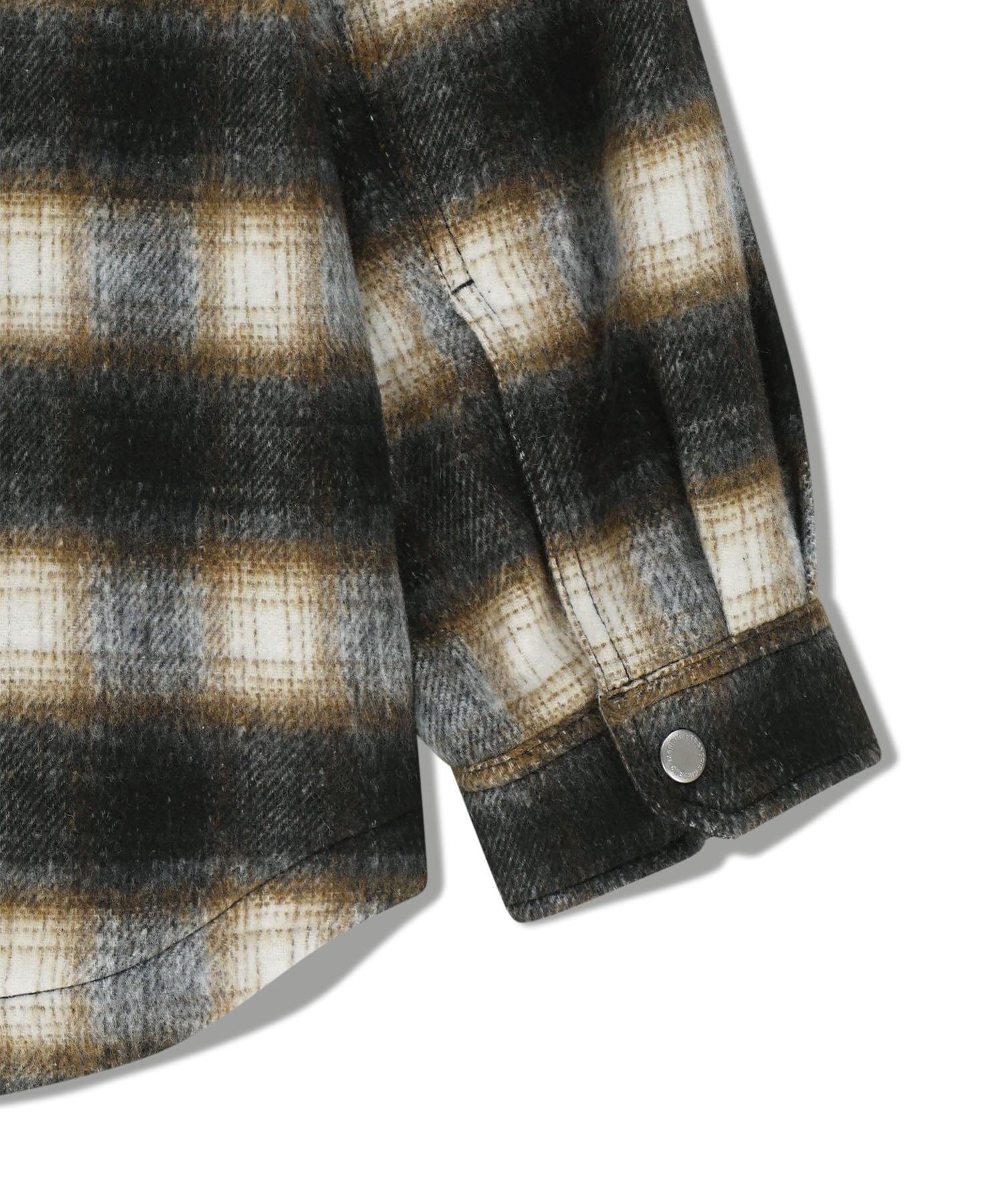CLASSIC LOGO OVERSIZED FLANNEL CHECK SHIRT JACKET