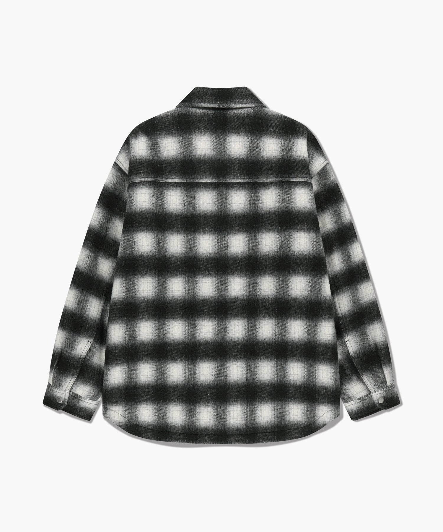 CLASSIC LOGO OVERSIZED FLANNEL CHECK SHIRT JACKET