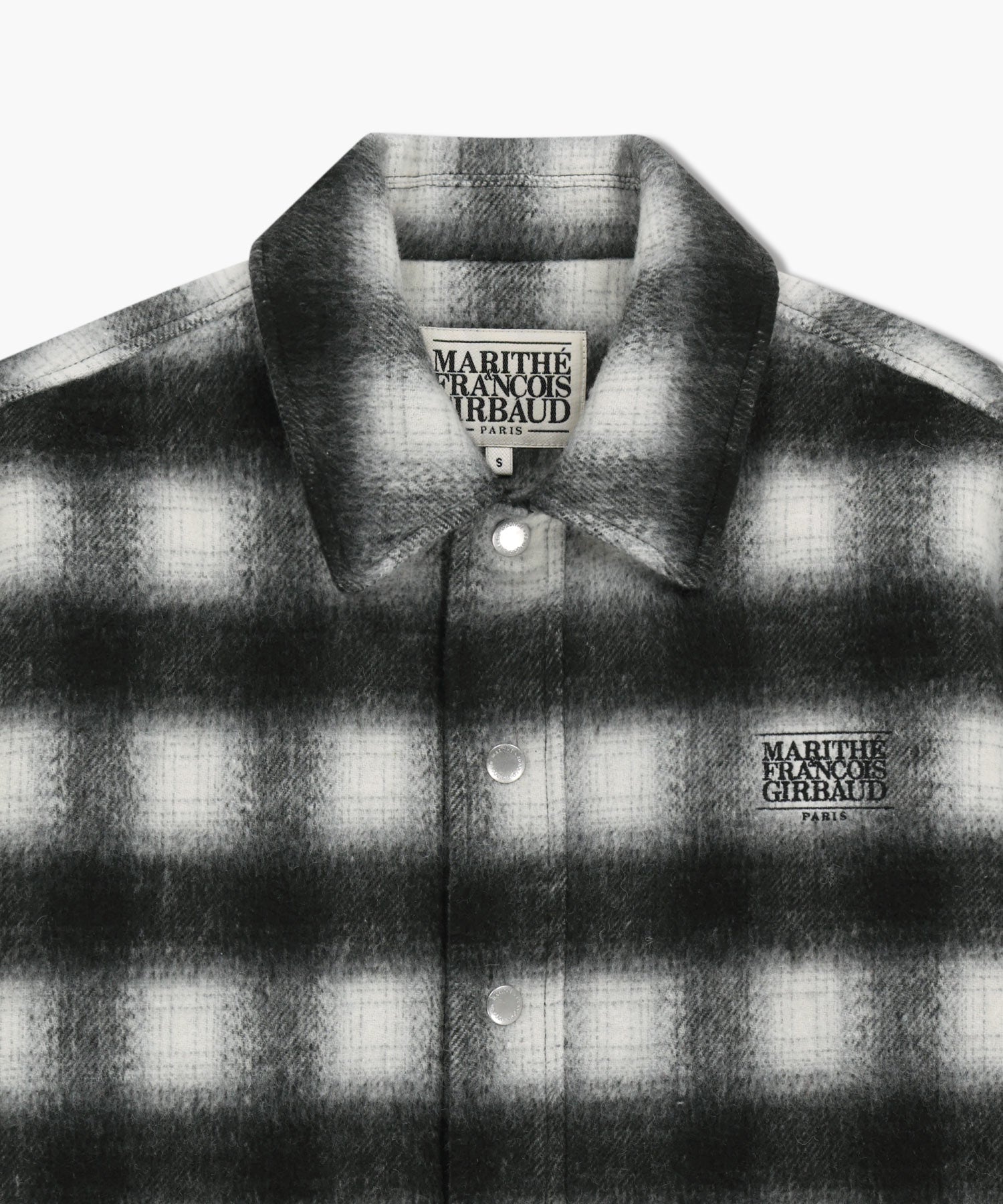 CLASSIC LOGO OVERSIZED FLANNEL CHECK SHIRT JACKET