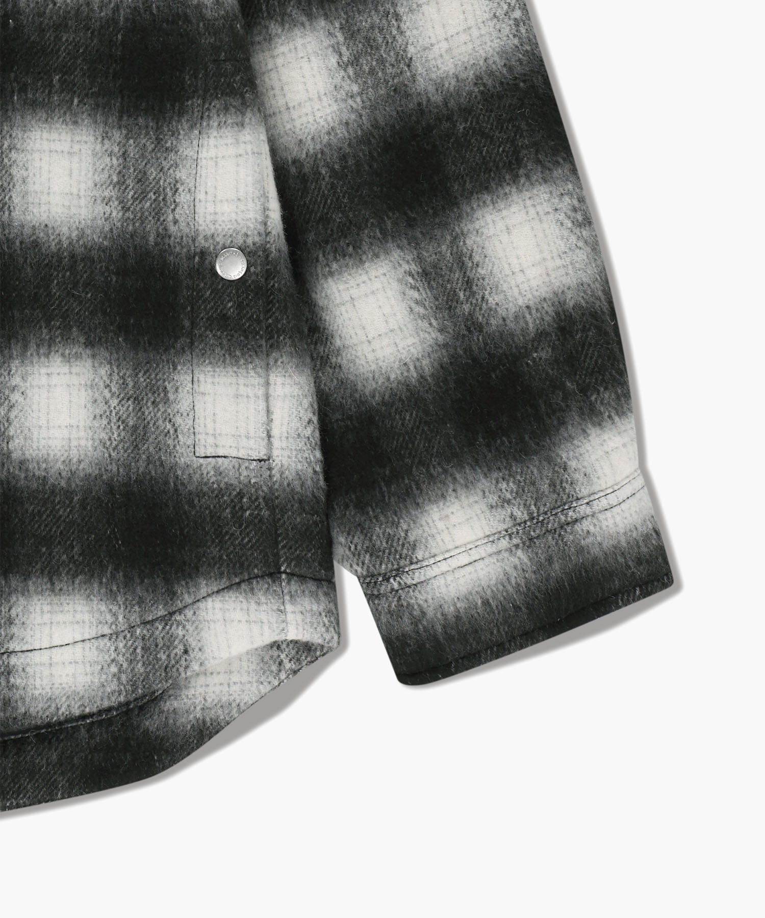 CLASSIC LOGO OVERSIZED FLANNEL CHECK SHIRT JACKET