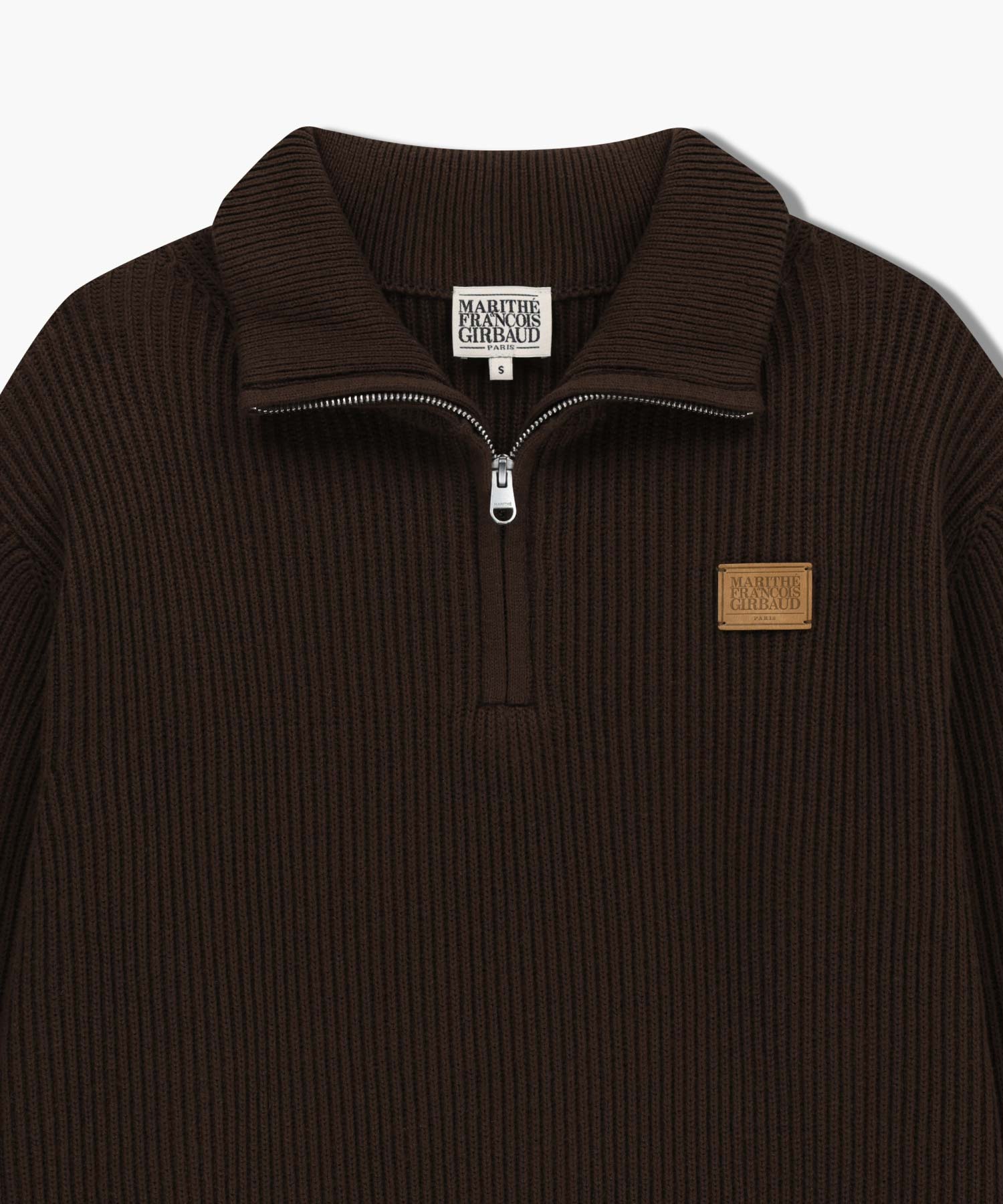 HALF NECK ZIPUP KNIT