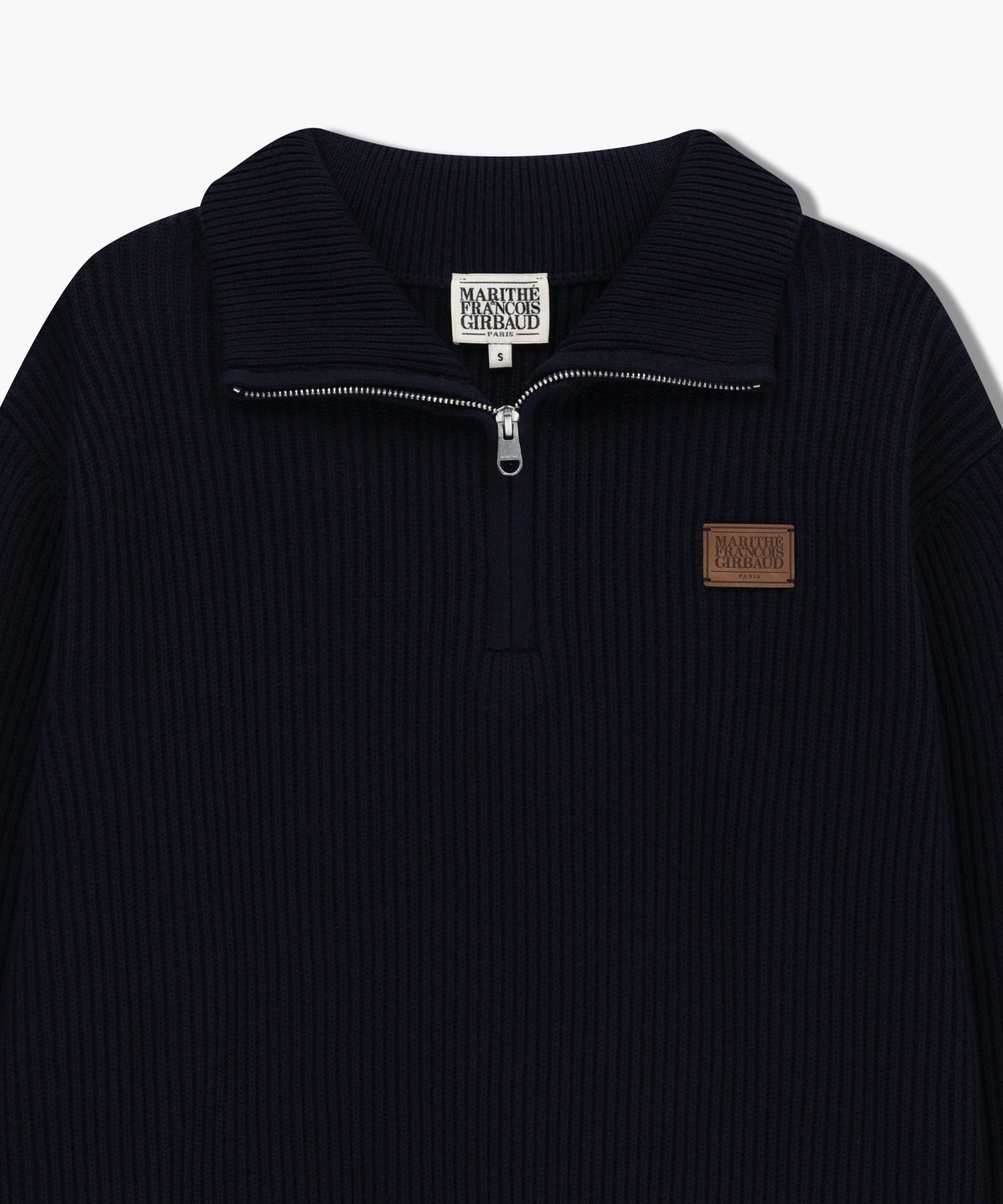 HALF NECK ZIPUP KNIT