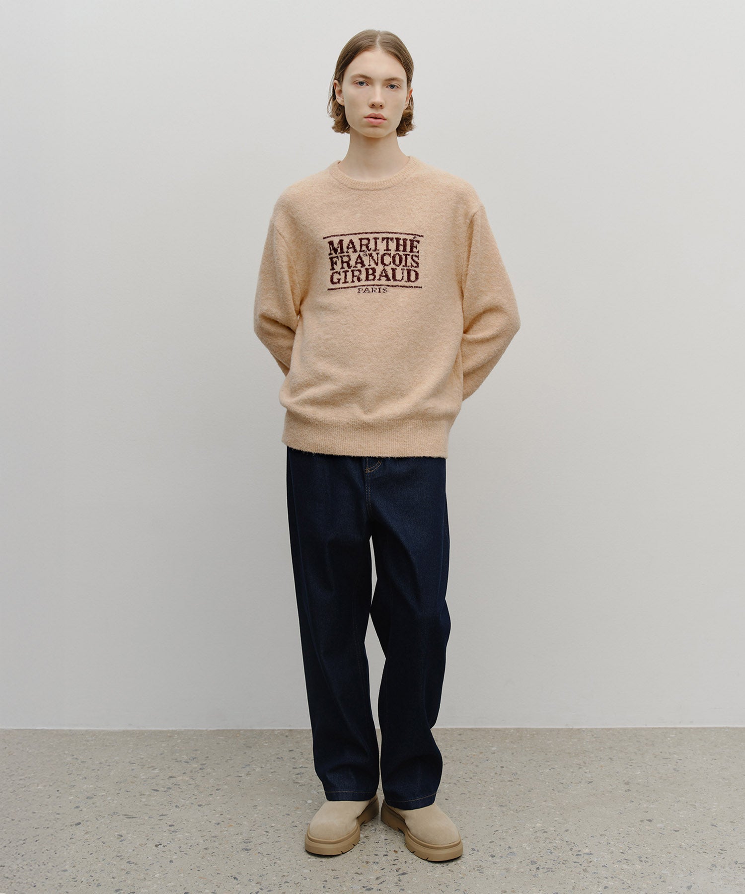 BOUCLE CLASSIC LOGO KNIT PULLOVER
