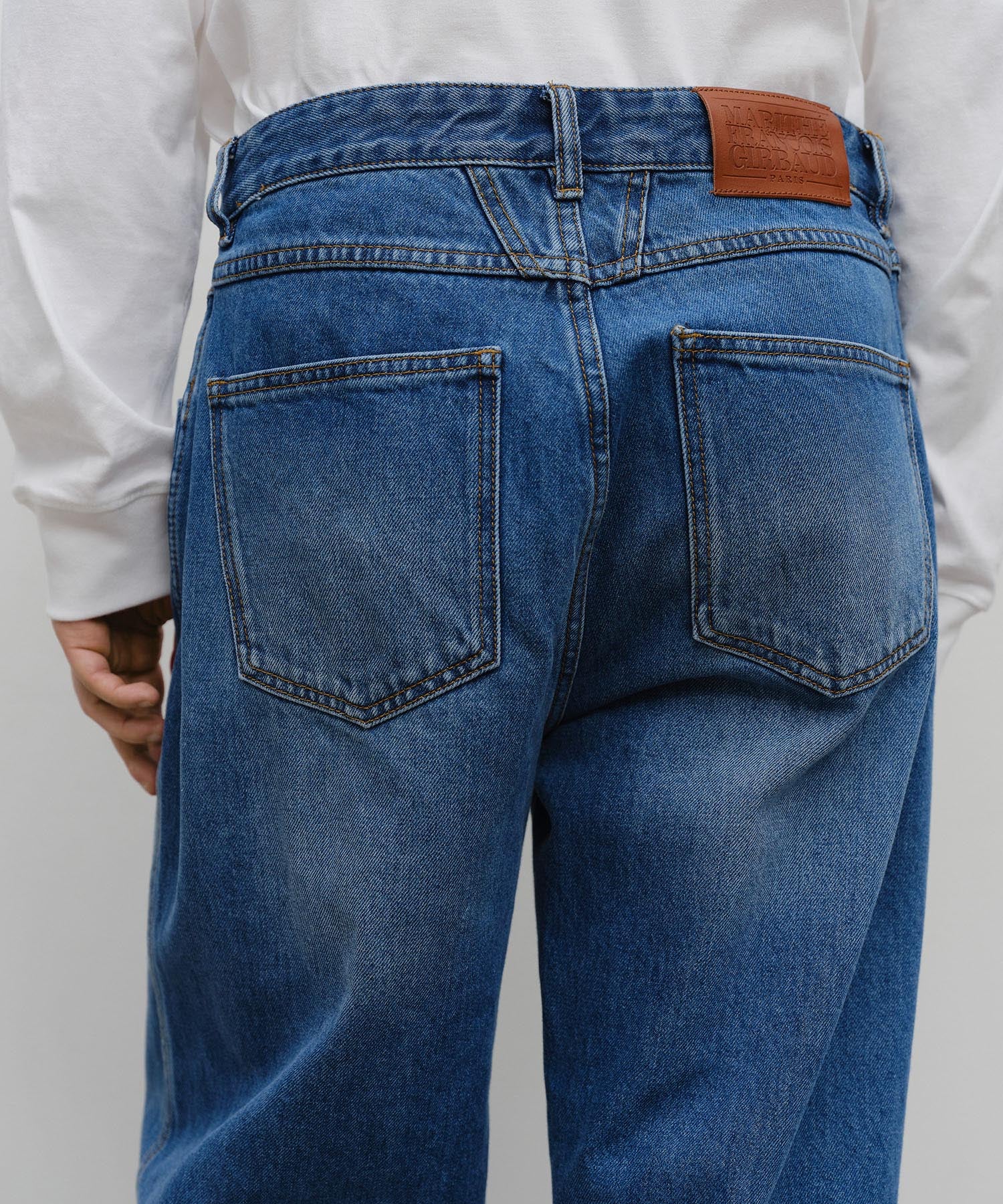 M HIGH STRAIGHT DENIM PANTS
