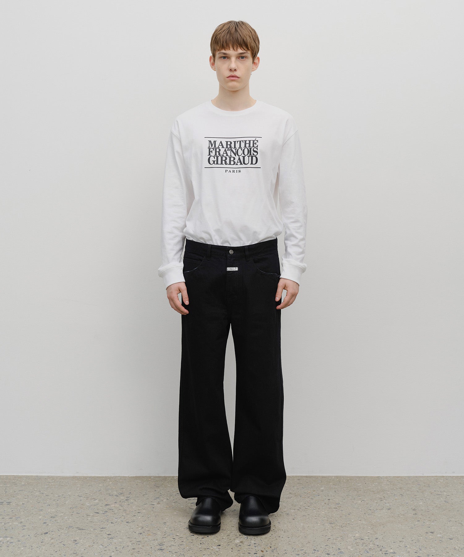 M HIGH STRAIGHT DENIM PANTS