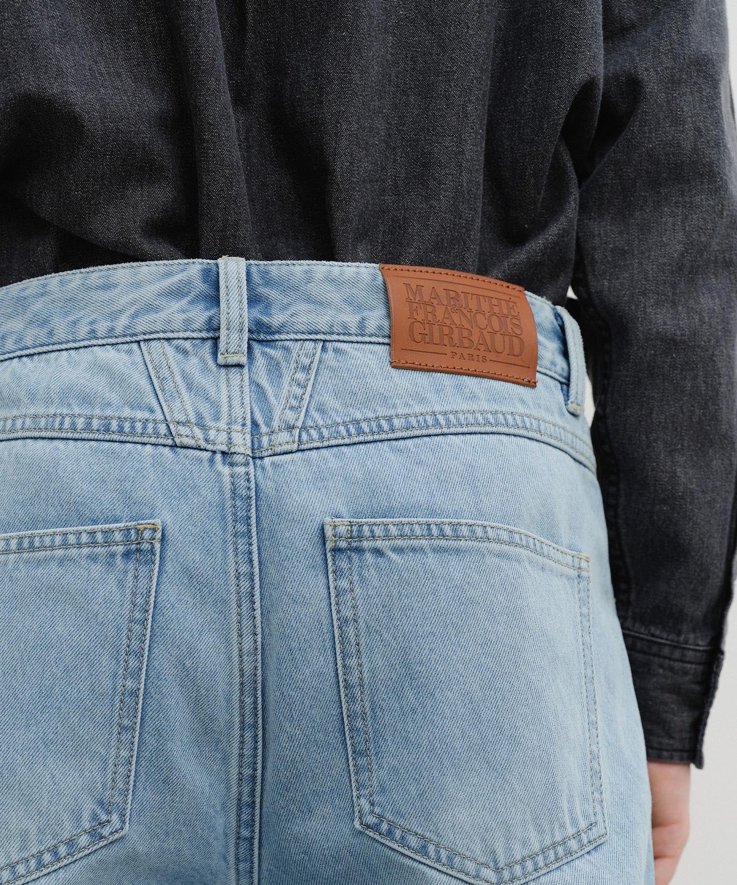 M HIGH STRAIGHT DENIM PANTS