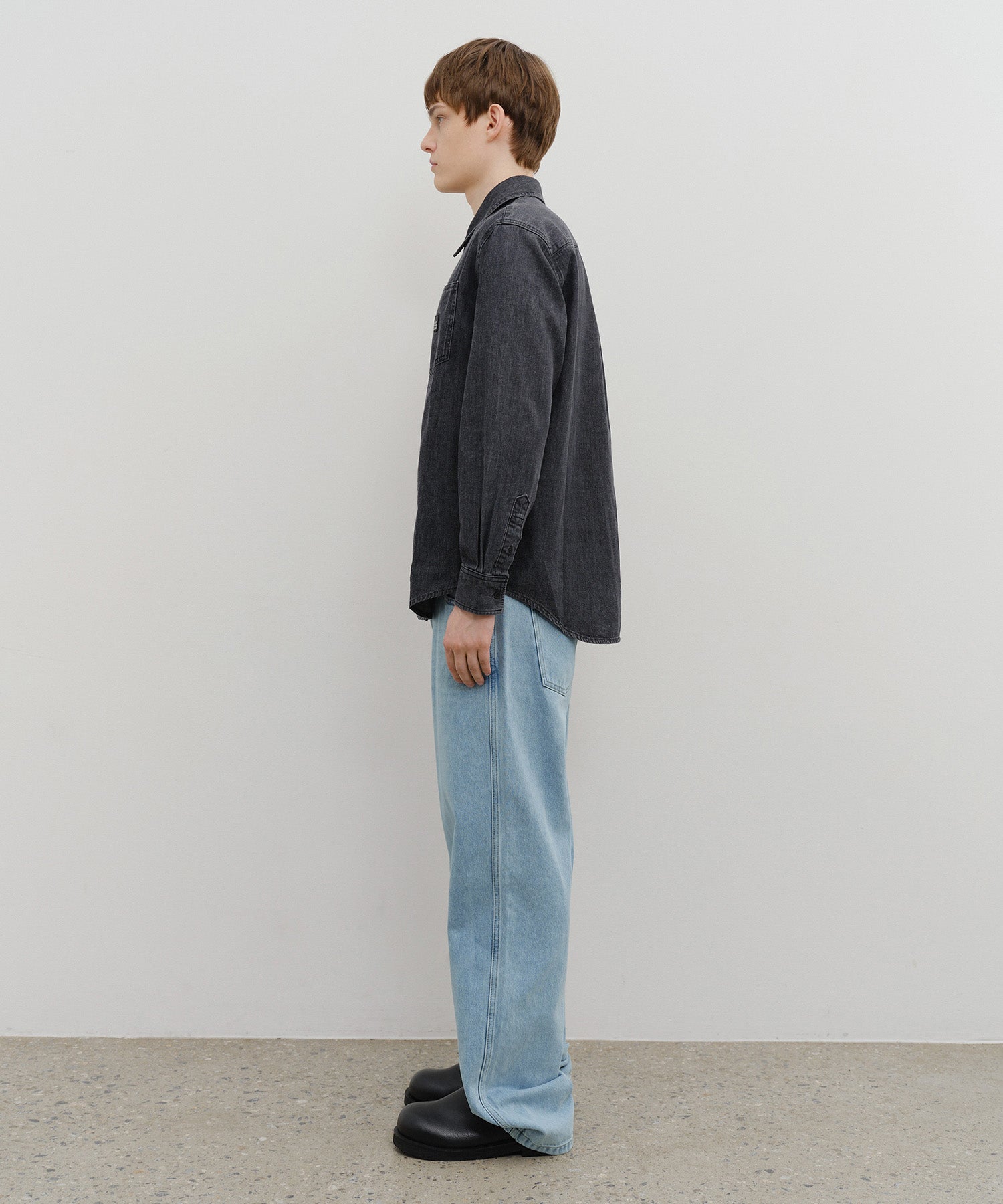 M HIGH STRAIGHT DENIM PANTS