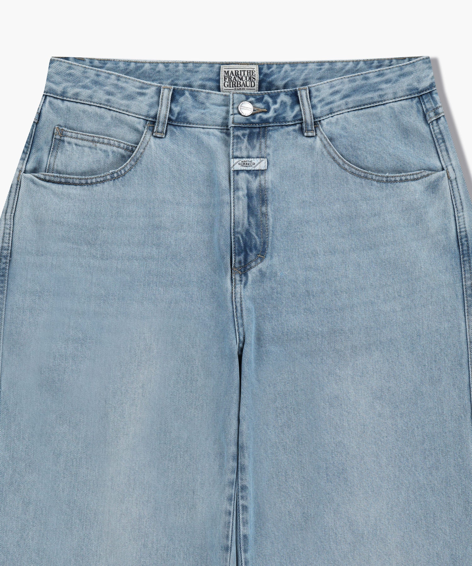 MARITHE＋FRANCOIS GIRBAUD ストレッチデニム　L M HIGH STRAIGHT DENIM PANTS
