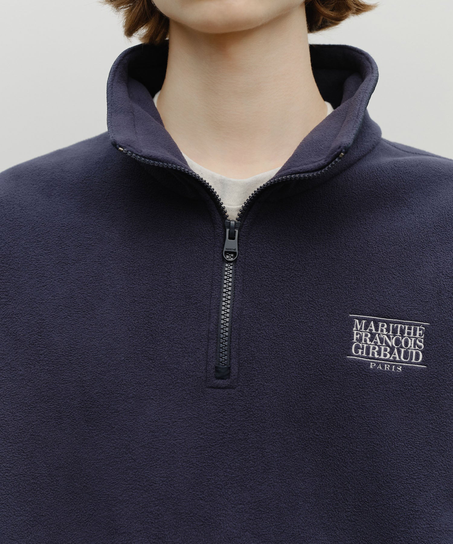 CLASSIC LOGO HALF NECK FLEECE SWEATSHIRT