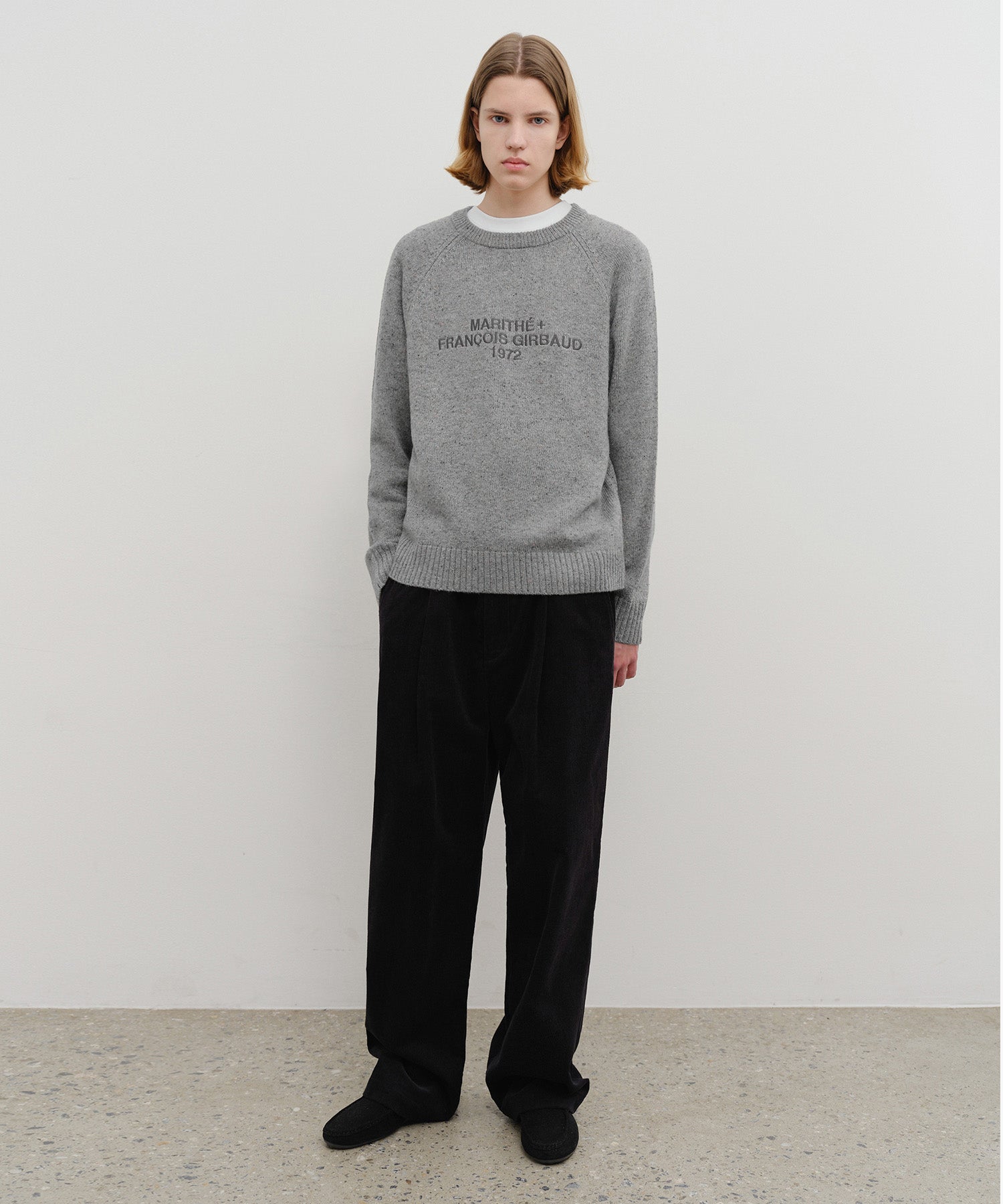 LETTERING LOGO KNIT PULLOVER