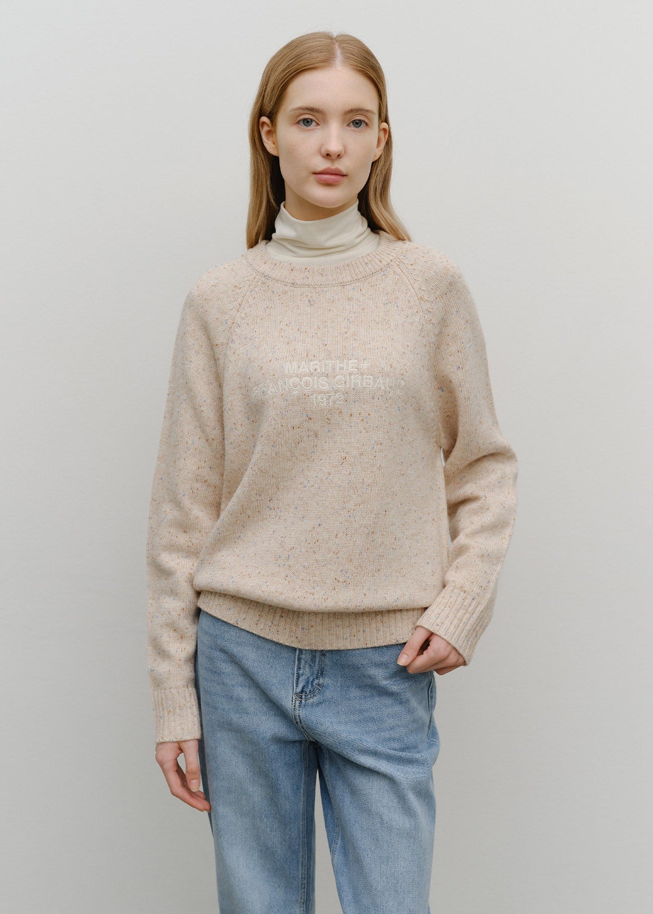 LETTERING LOGO KNIT PULLOVER